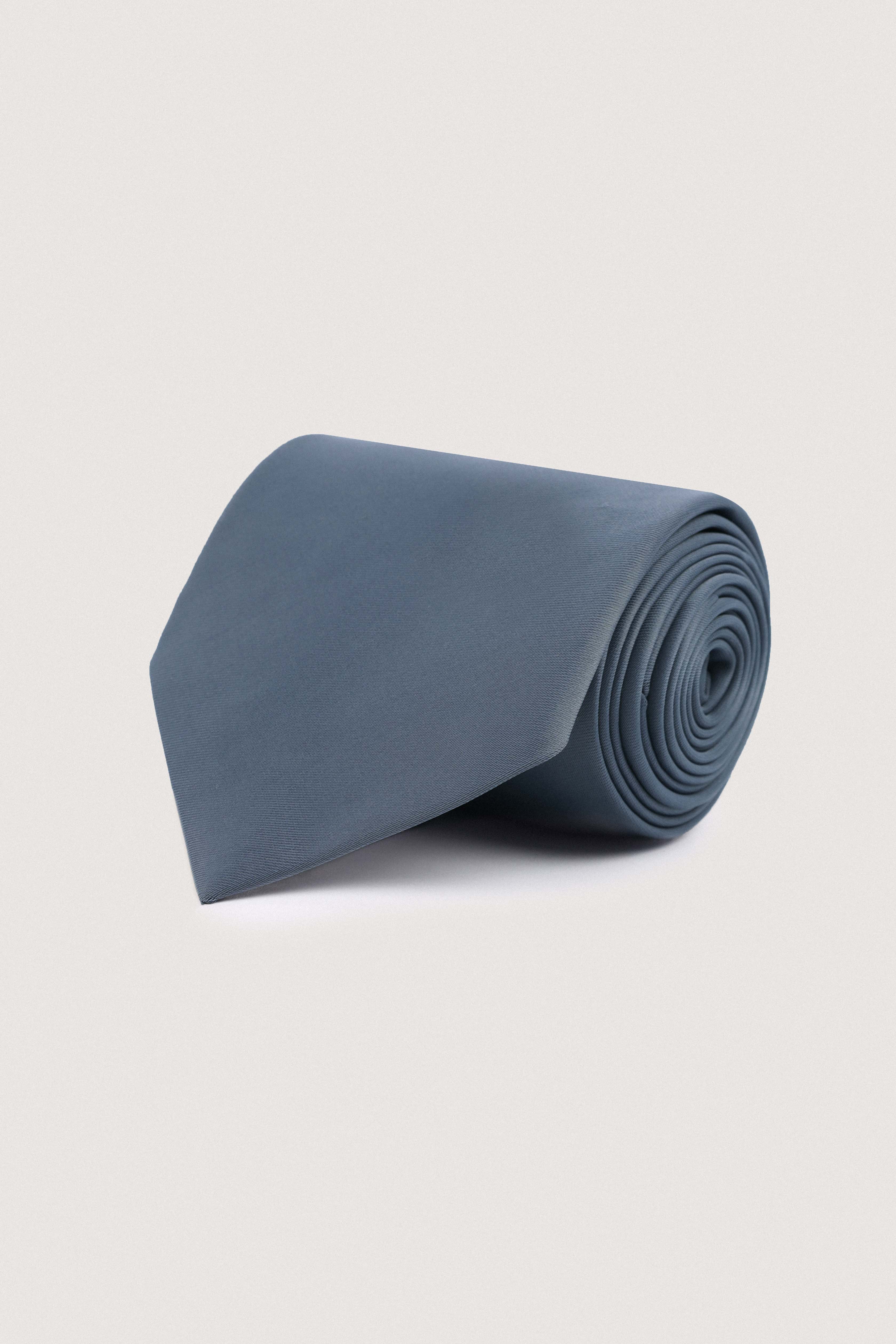 Gray Silk Necktie