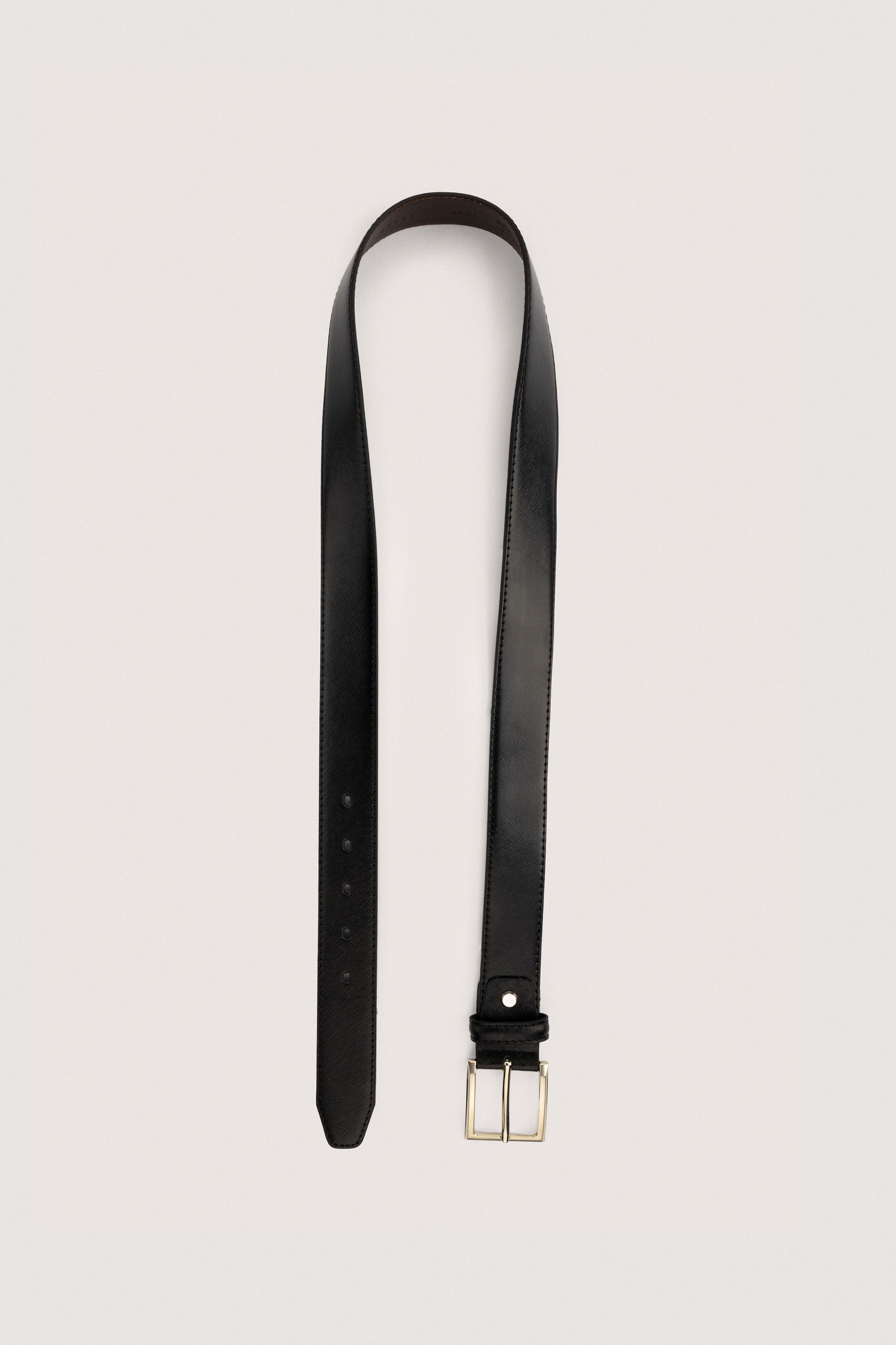 Black Vernis Leather Classic Belt