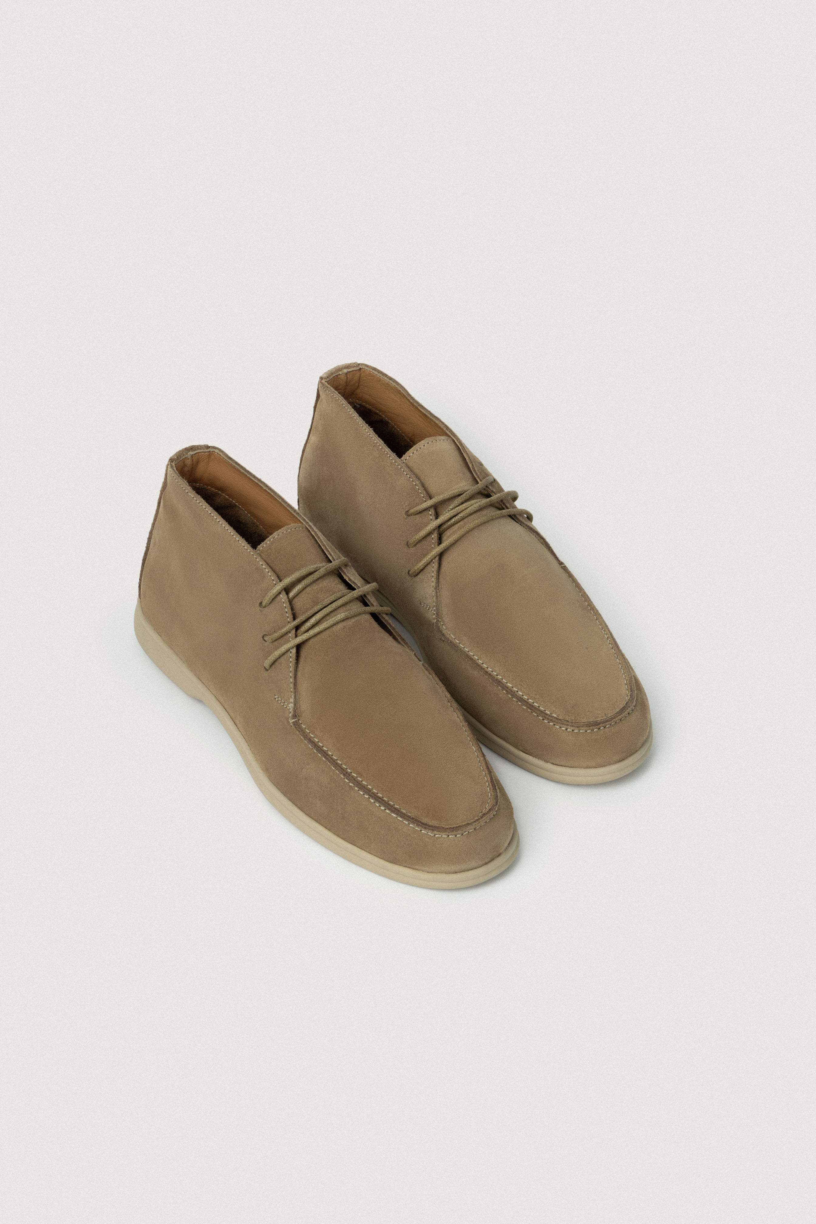 Dark Beige Chamois Chukka Boot
