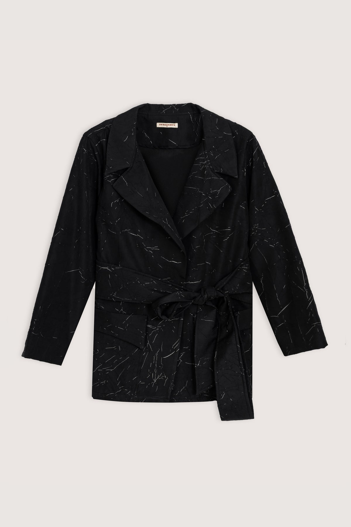 Black Printed Casual Women's Suit - De Backers - 1