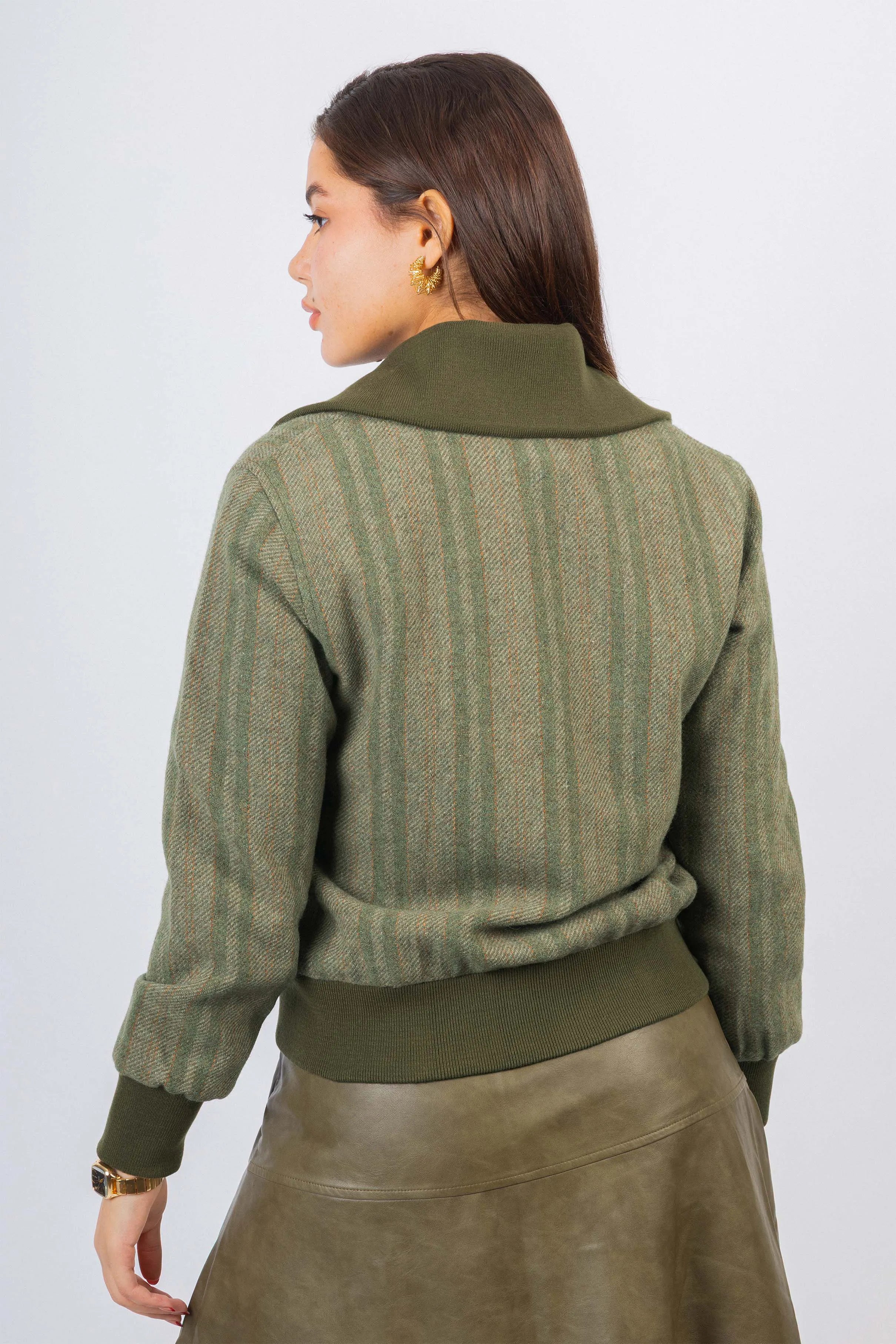 Granite Green Jacquard Jacket