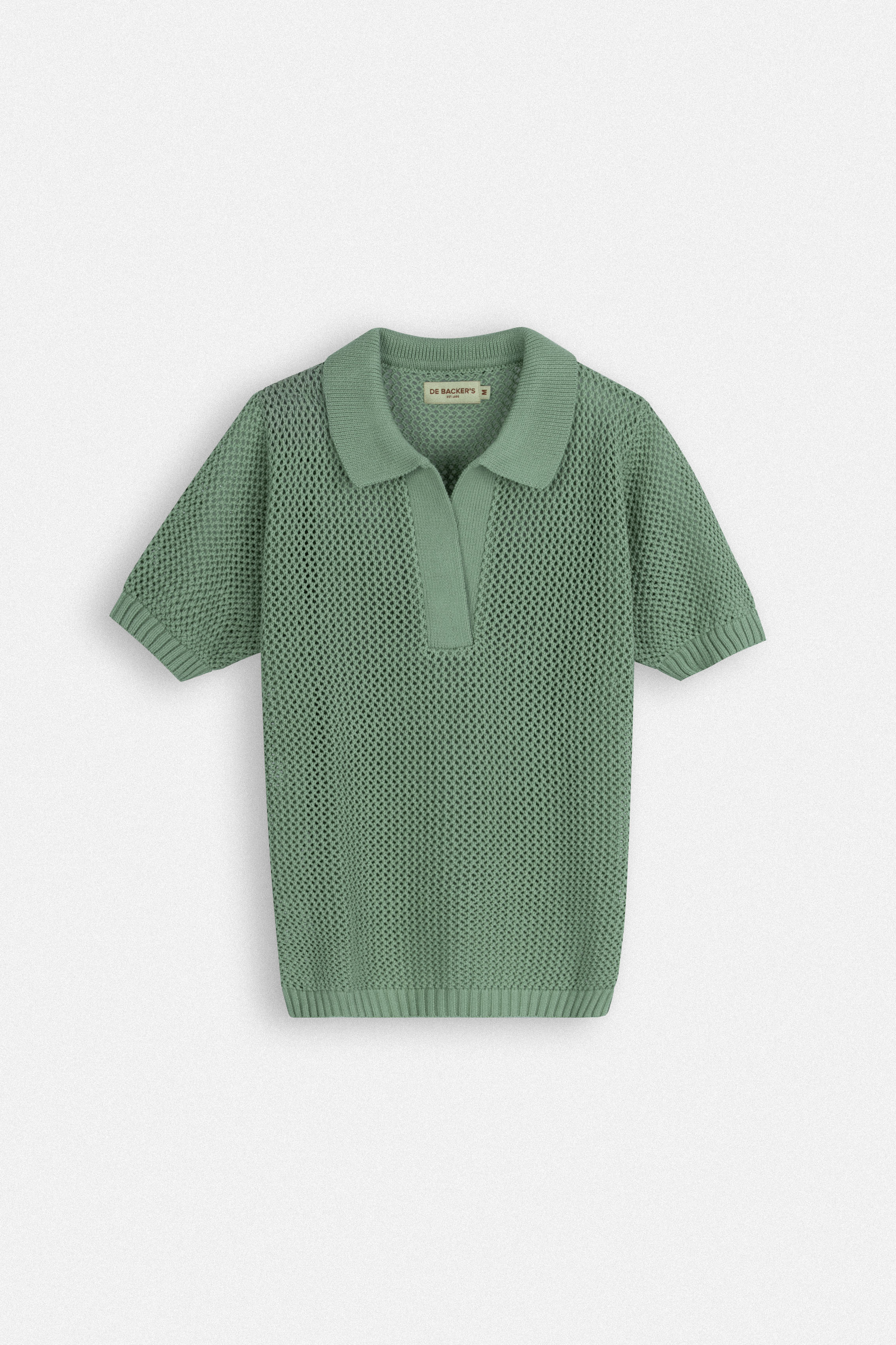 Women’s Sage Green Knit Polo Shirt