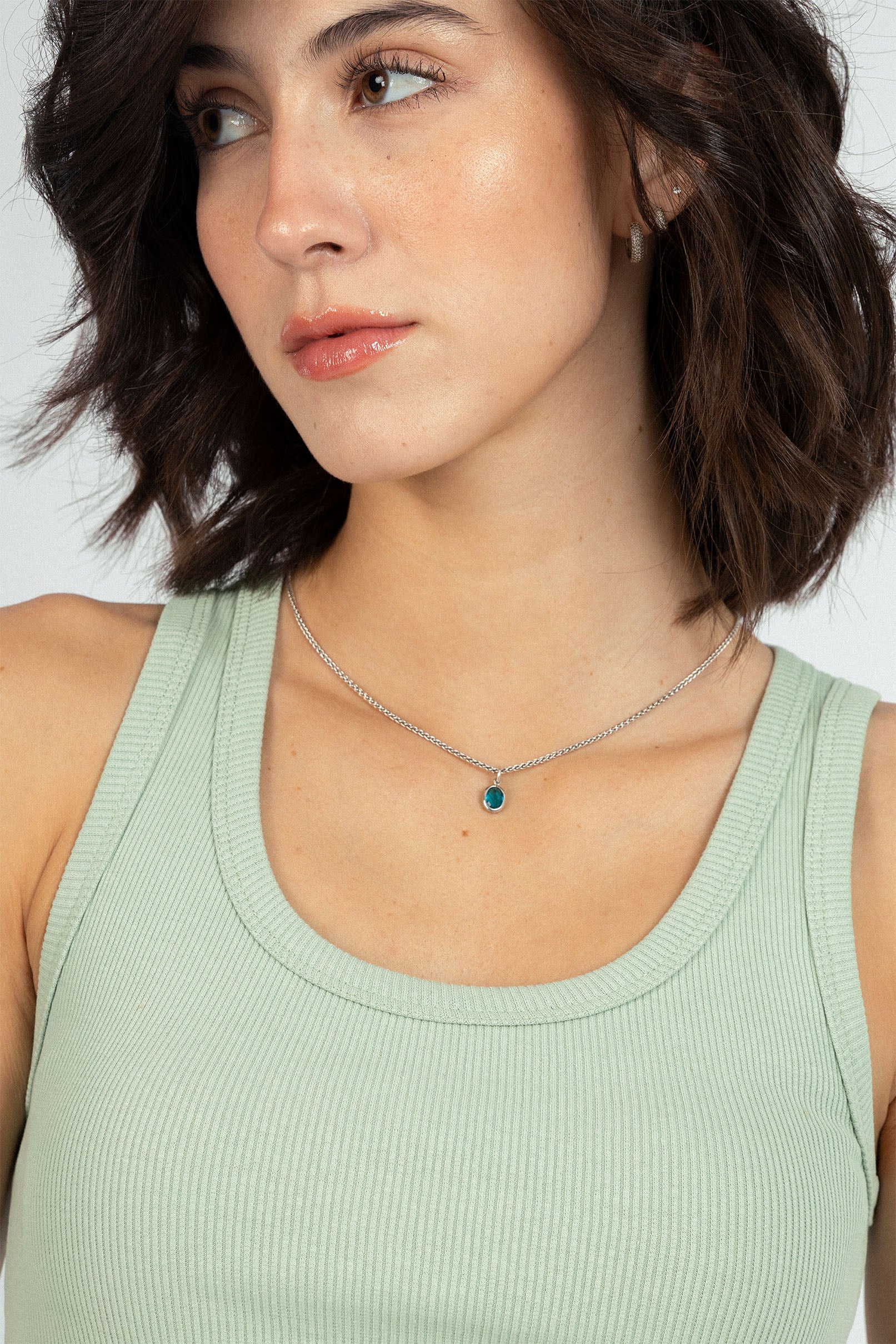 Mint Green Ripped Tank top