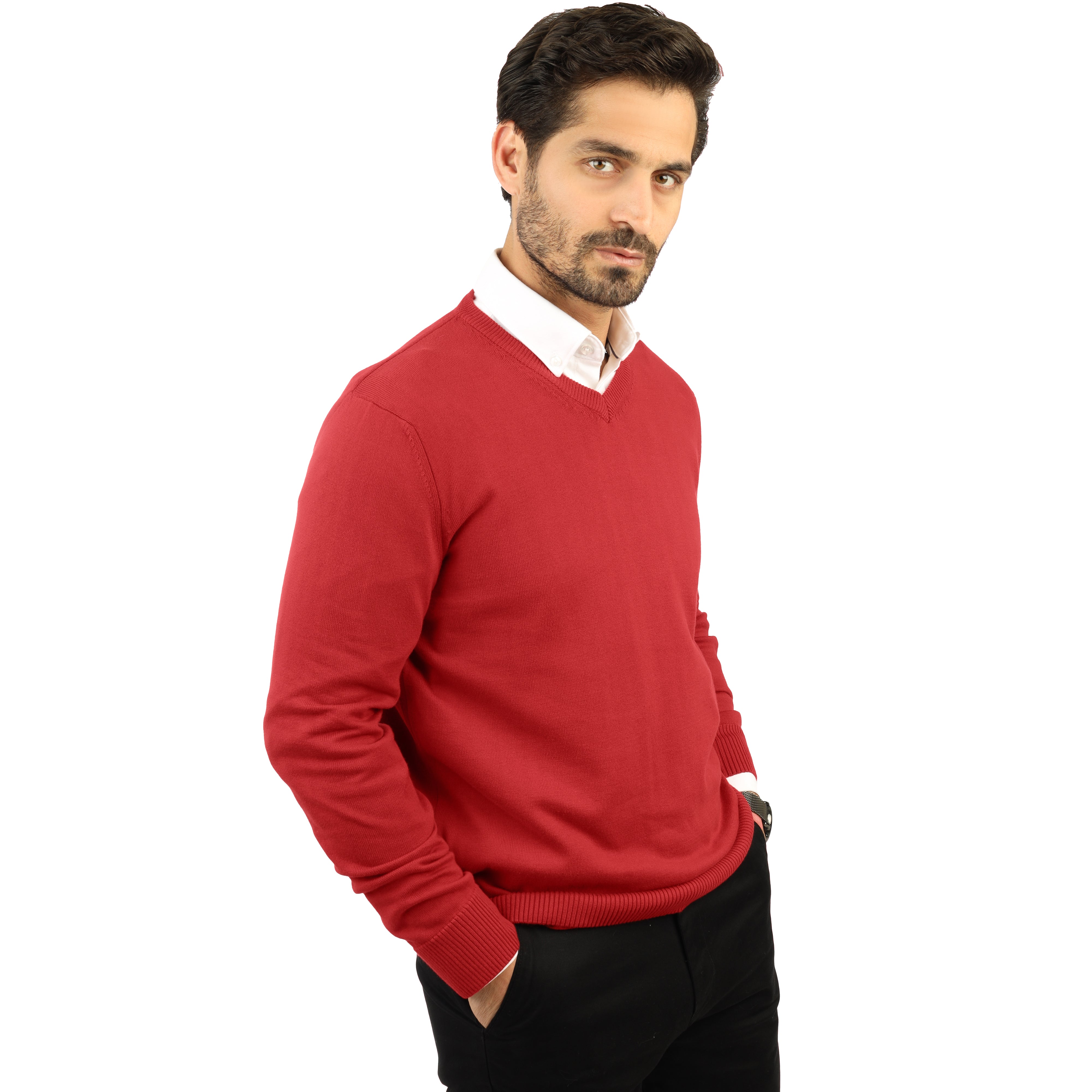 V-Neck Pullover - 3