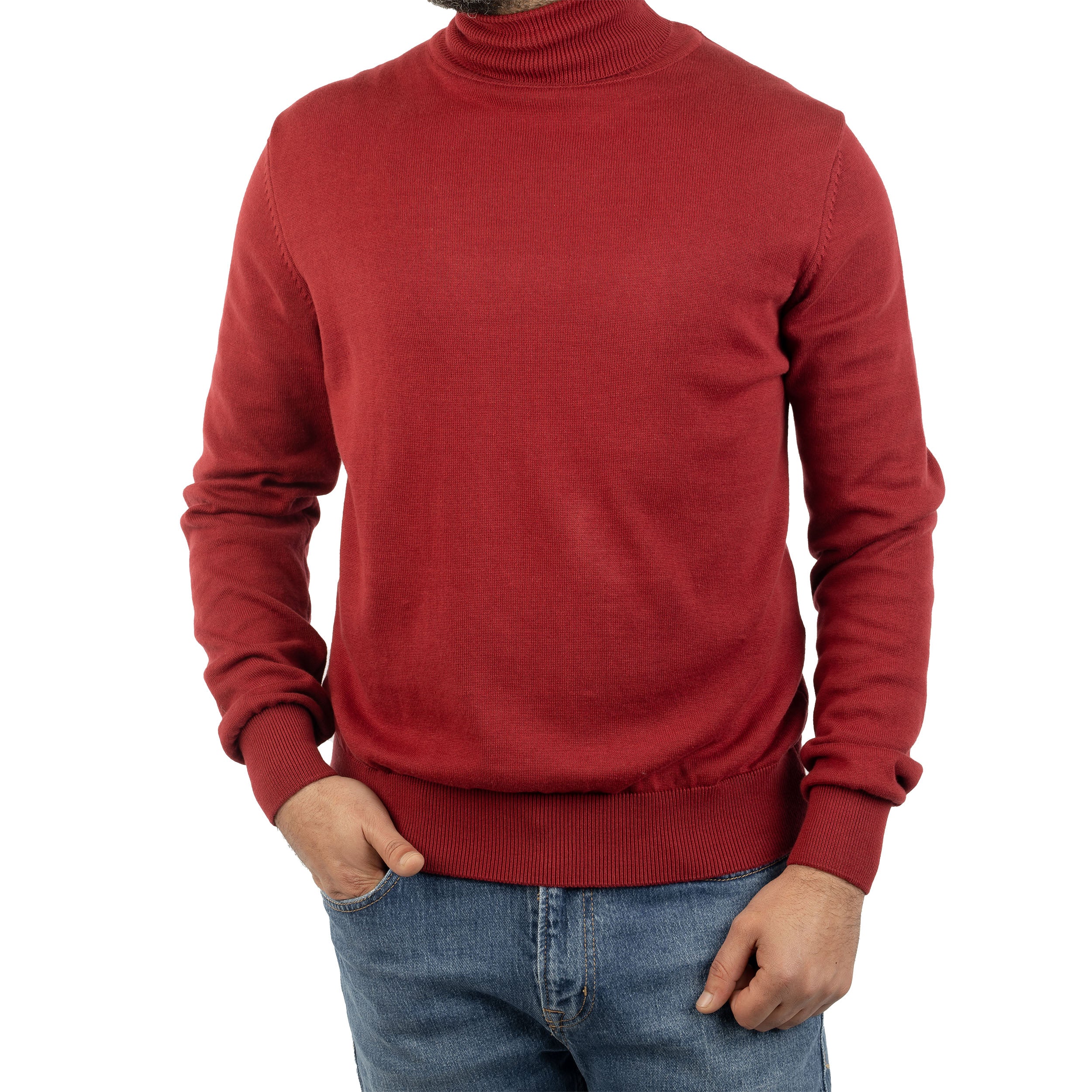 High-Neck Pullover - 1