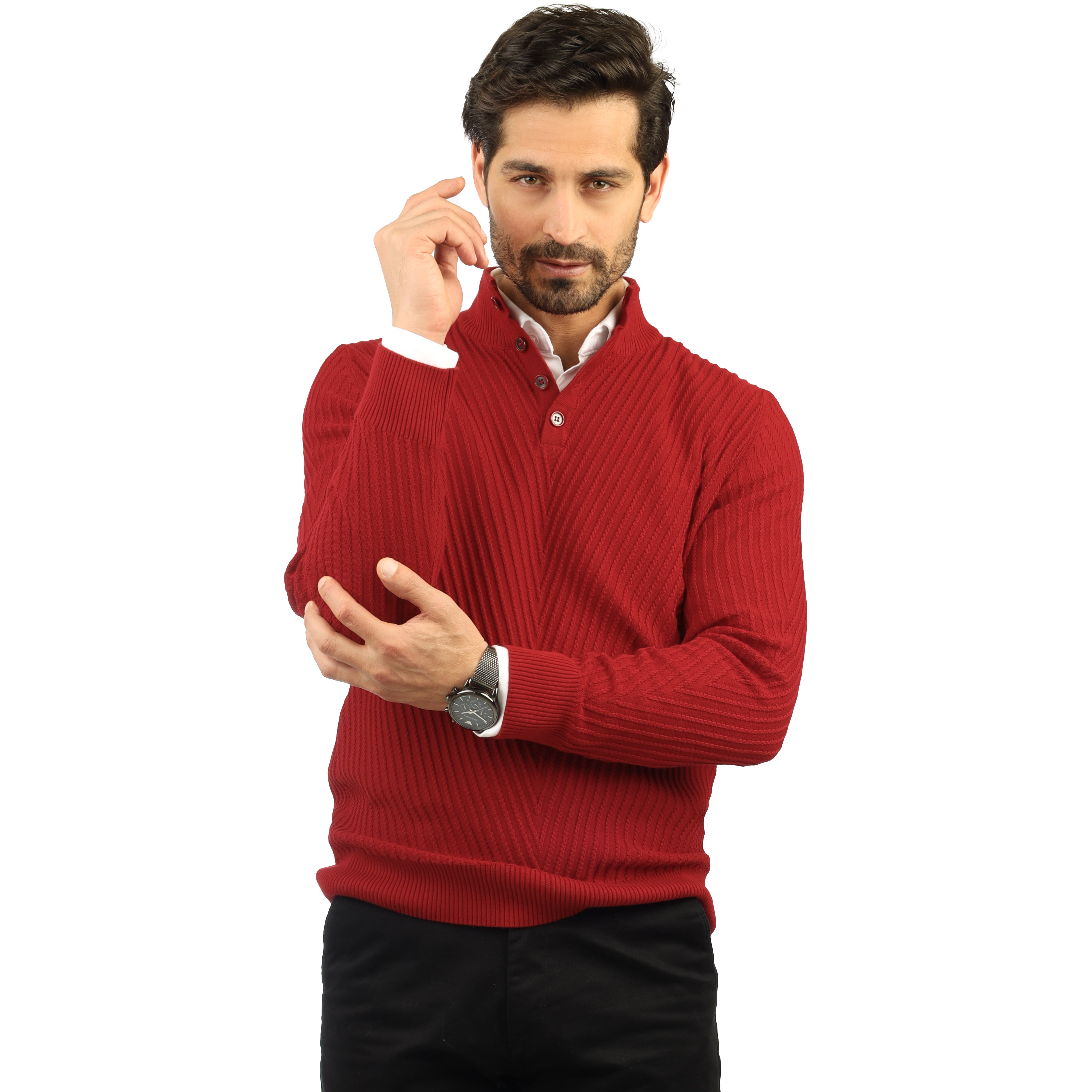 High-neck Pullover - 3