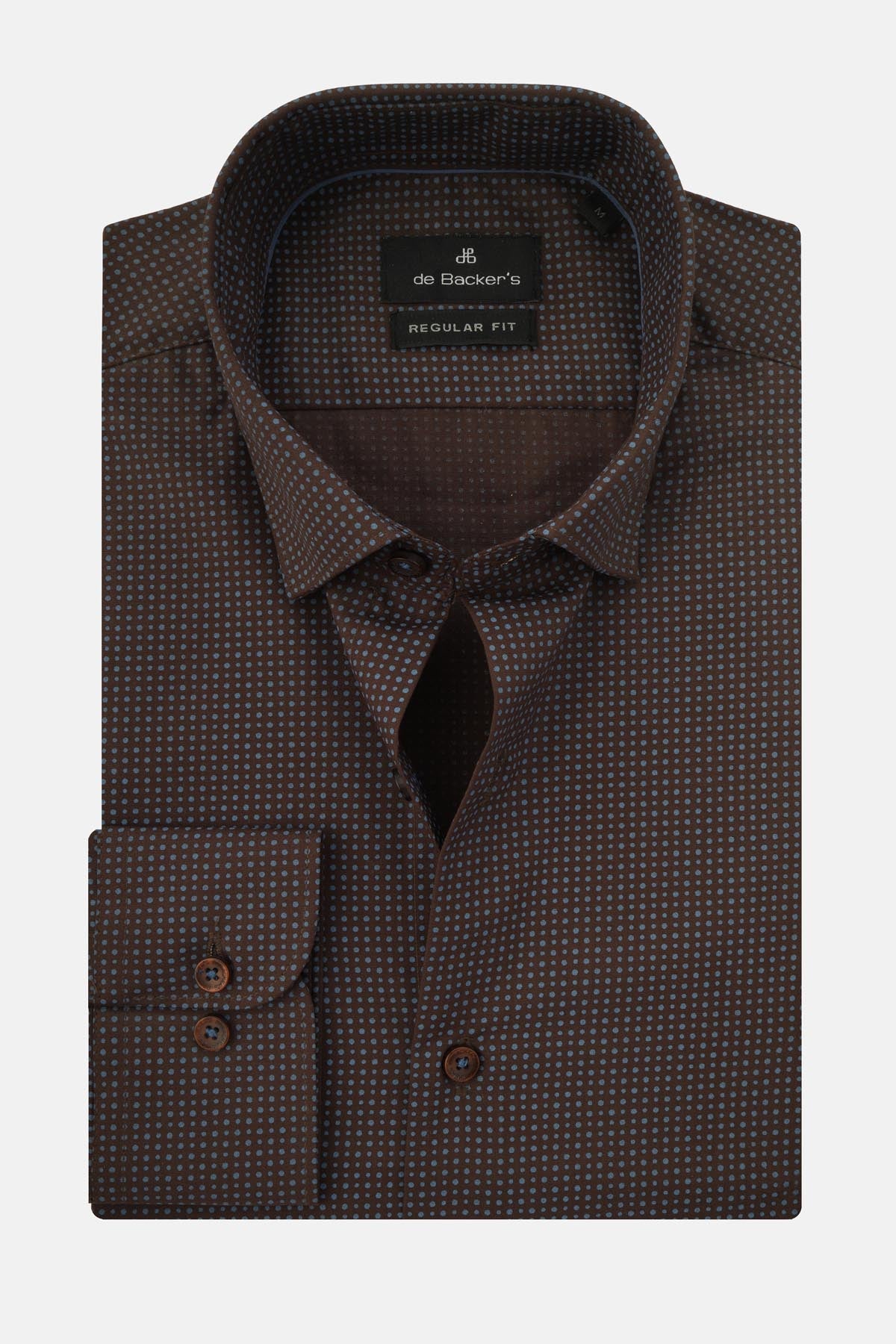 Printed Dark Brown Casual Shirt