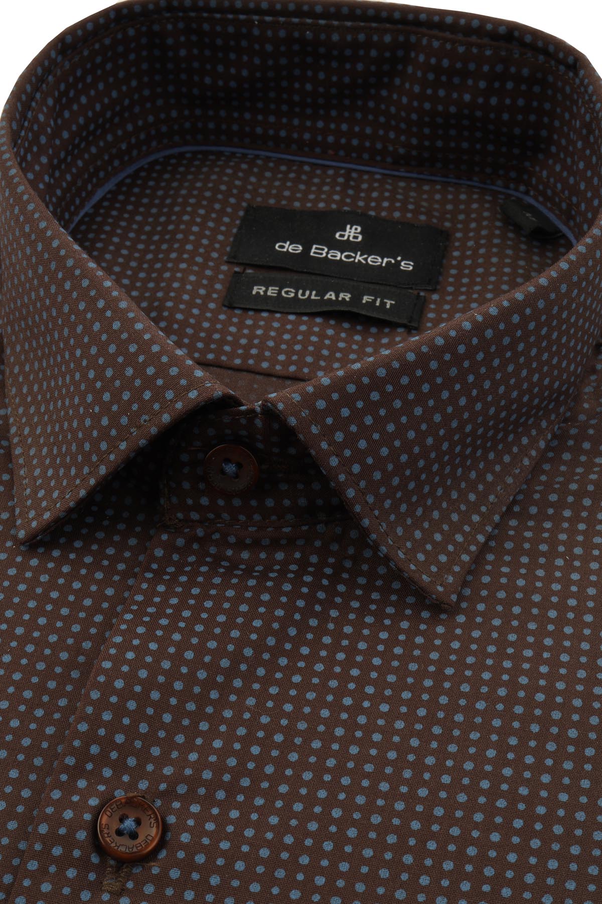 Printed Dark Brown Casual Shirt