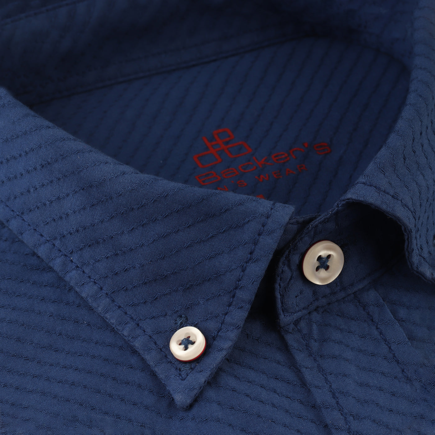 Jacquard Navy Casual Shirt