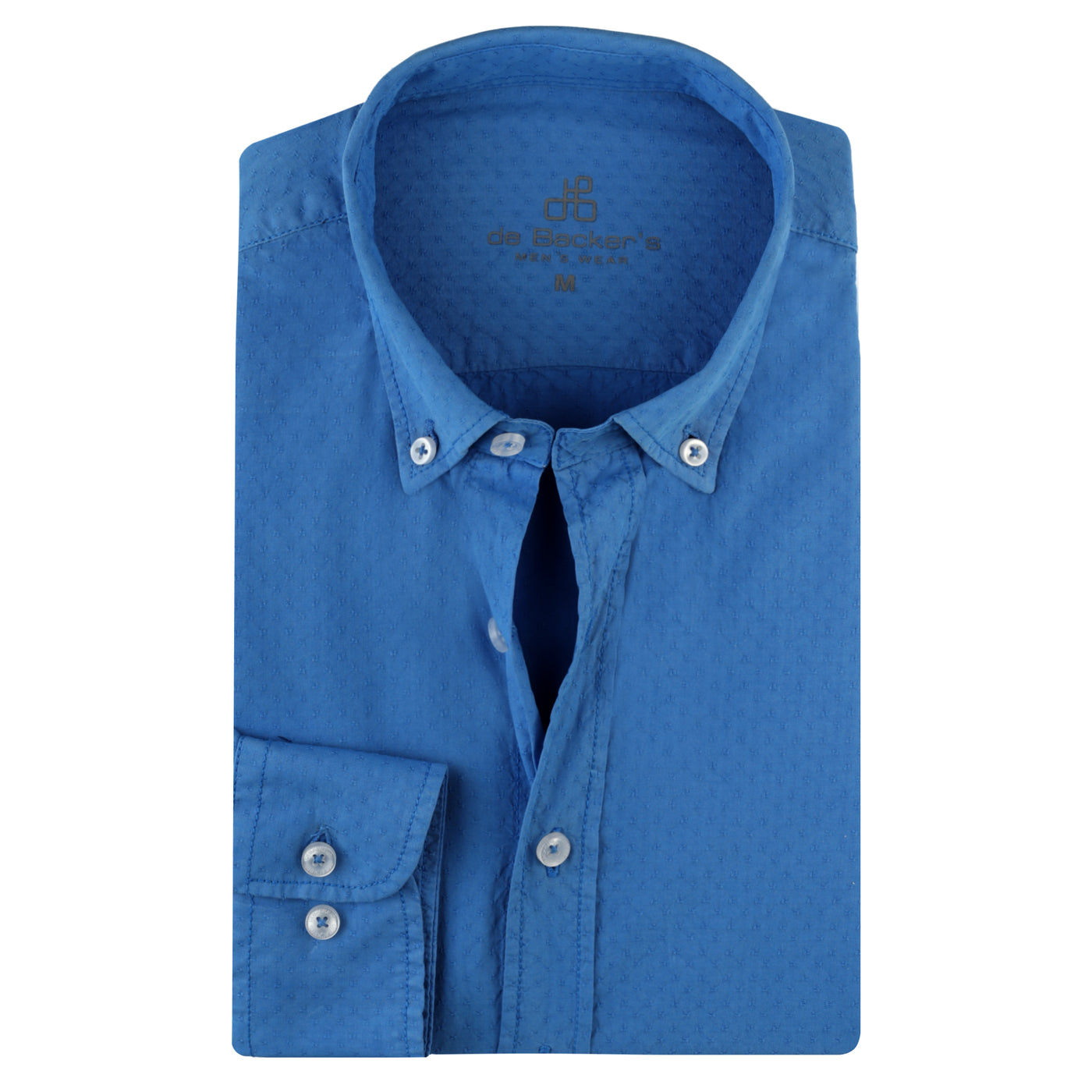 SLIM Blue JAQUARD Casual Shirt