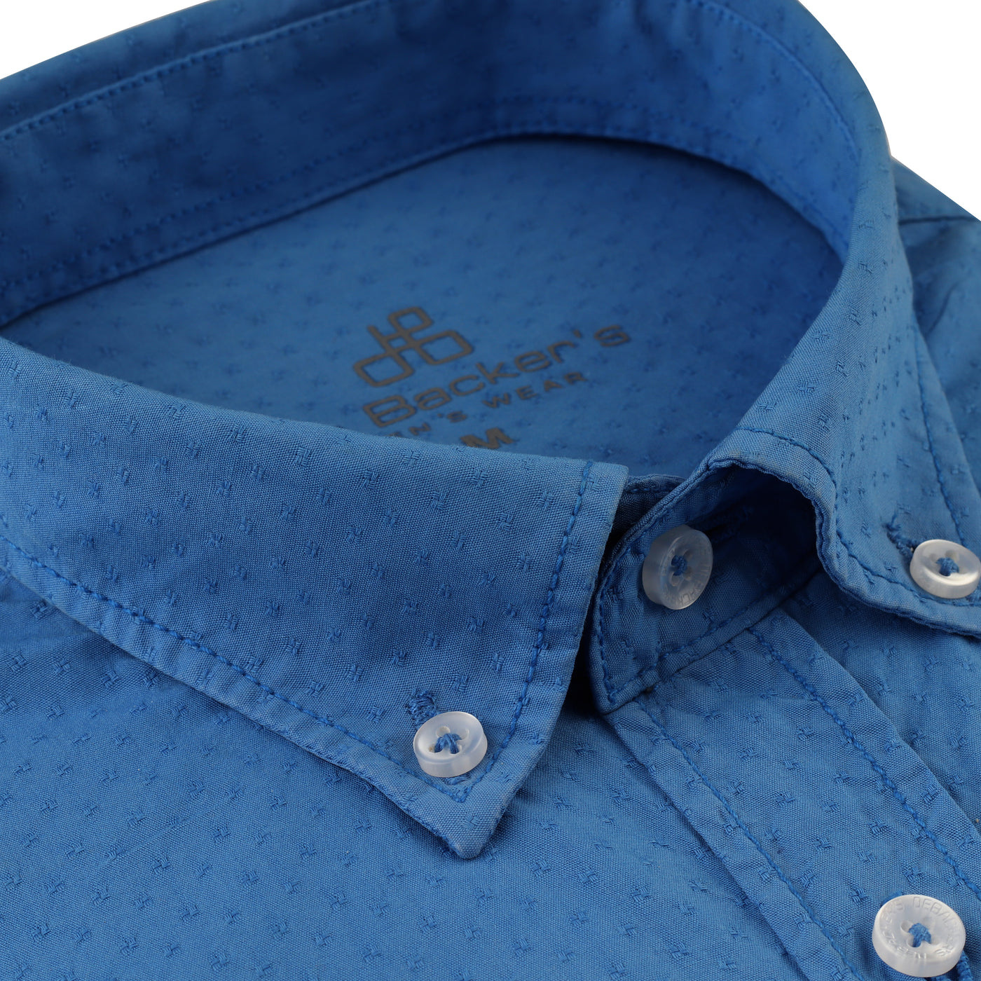 SLIM Blue JAQUARD Casual Shirt