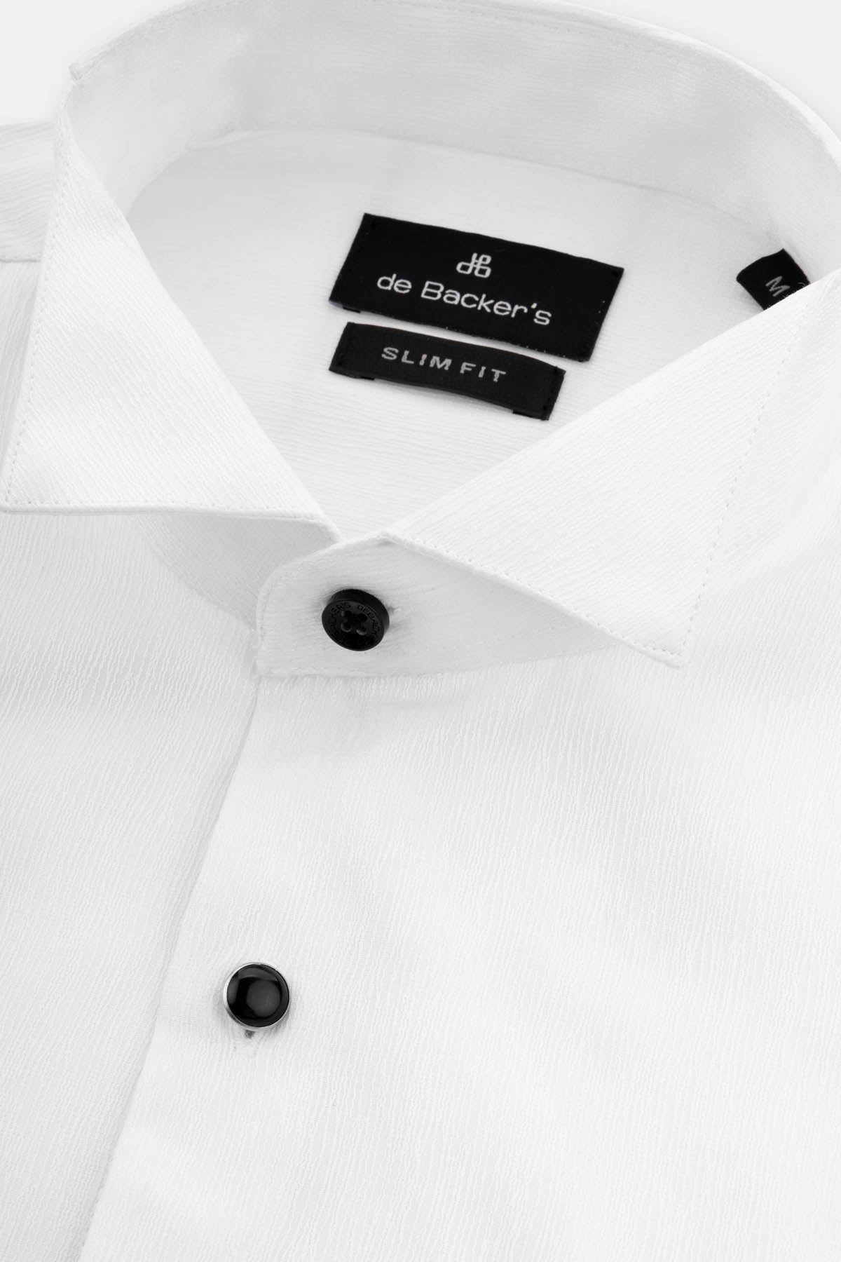 Jacquard White Wingtip Shirt - 2