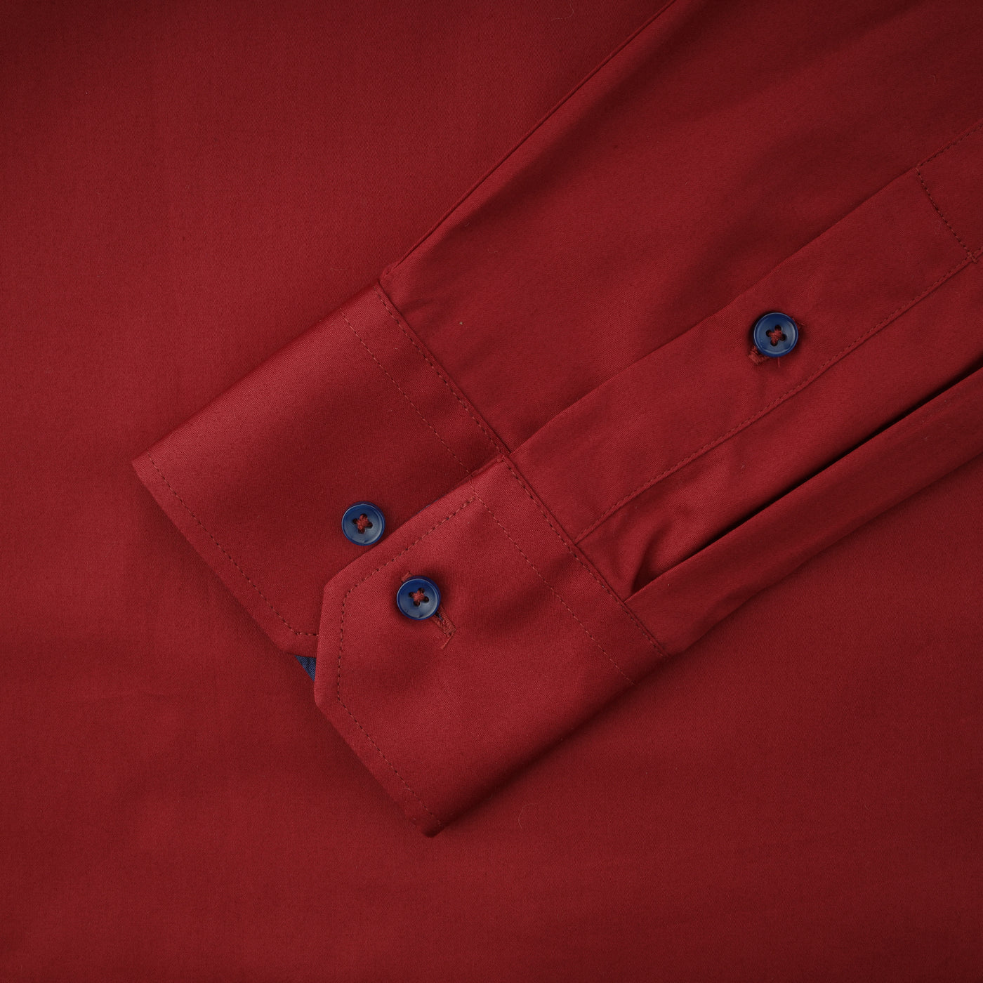 Plain OU Crimson Cotton Polyester Casual Shirt