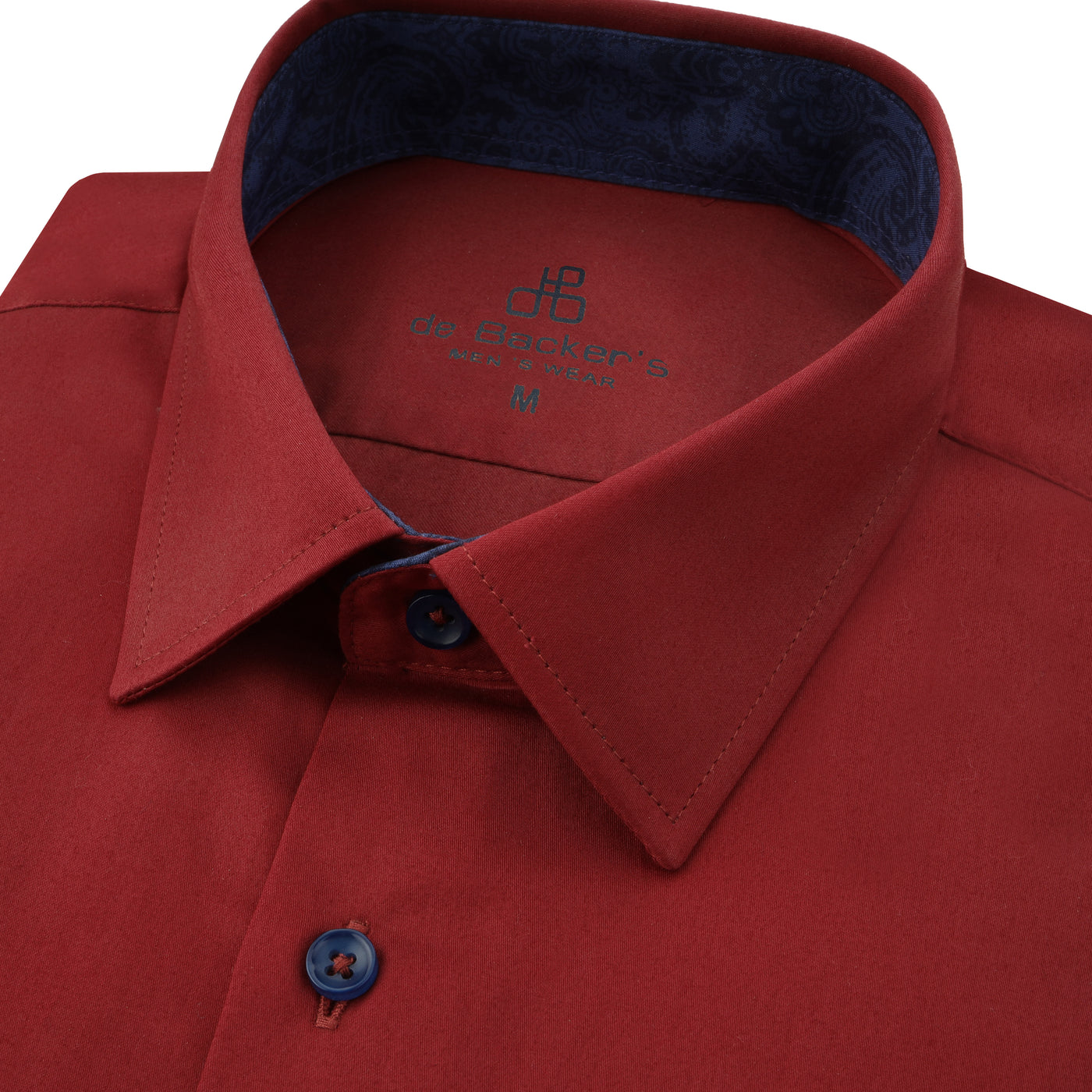 Plain OU Crimson Cotton Polyester Casual Shirt