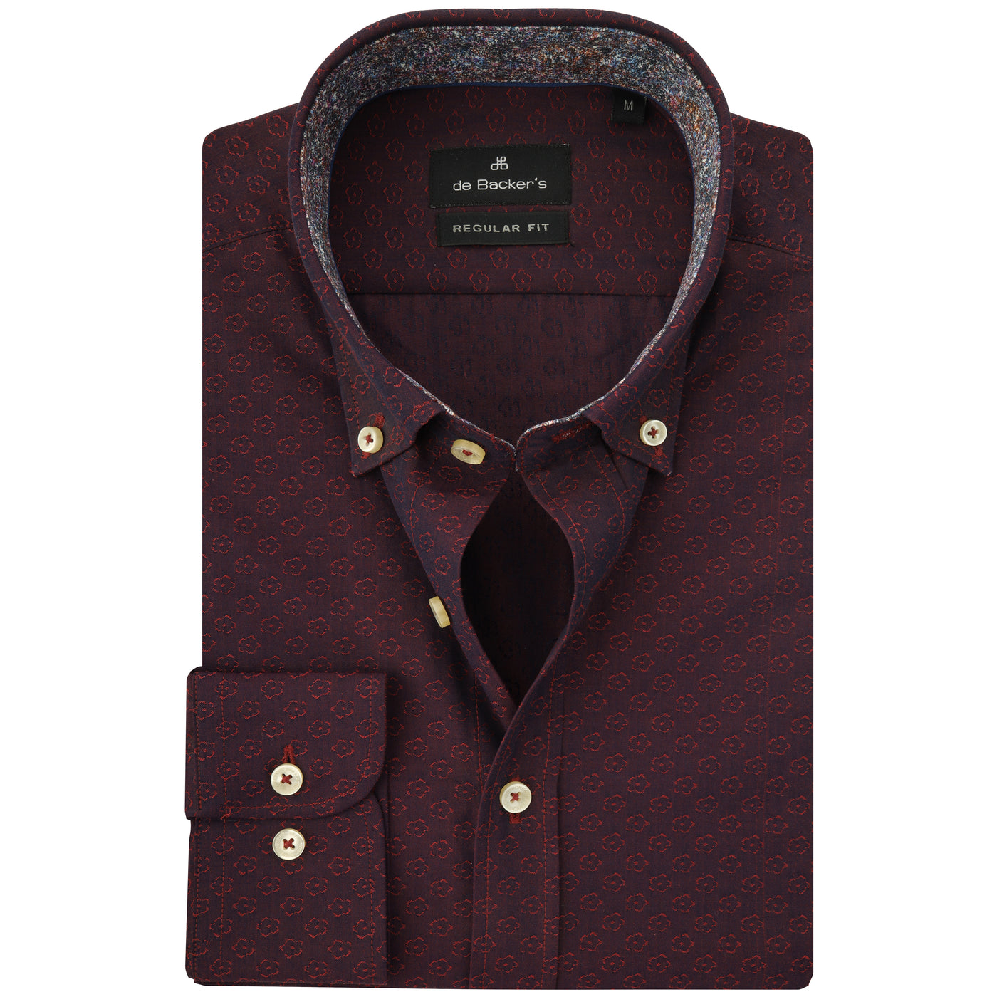 Jacquard Chocolate cosmos Casual Shirt