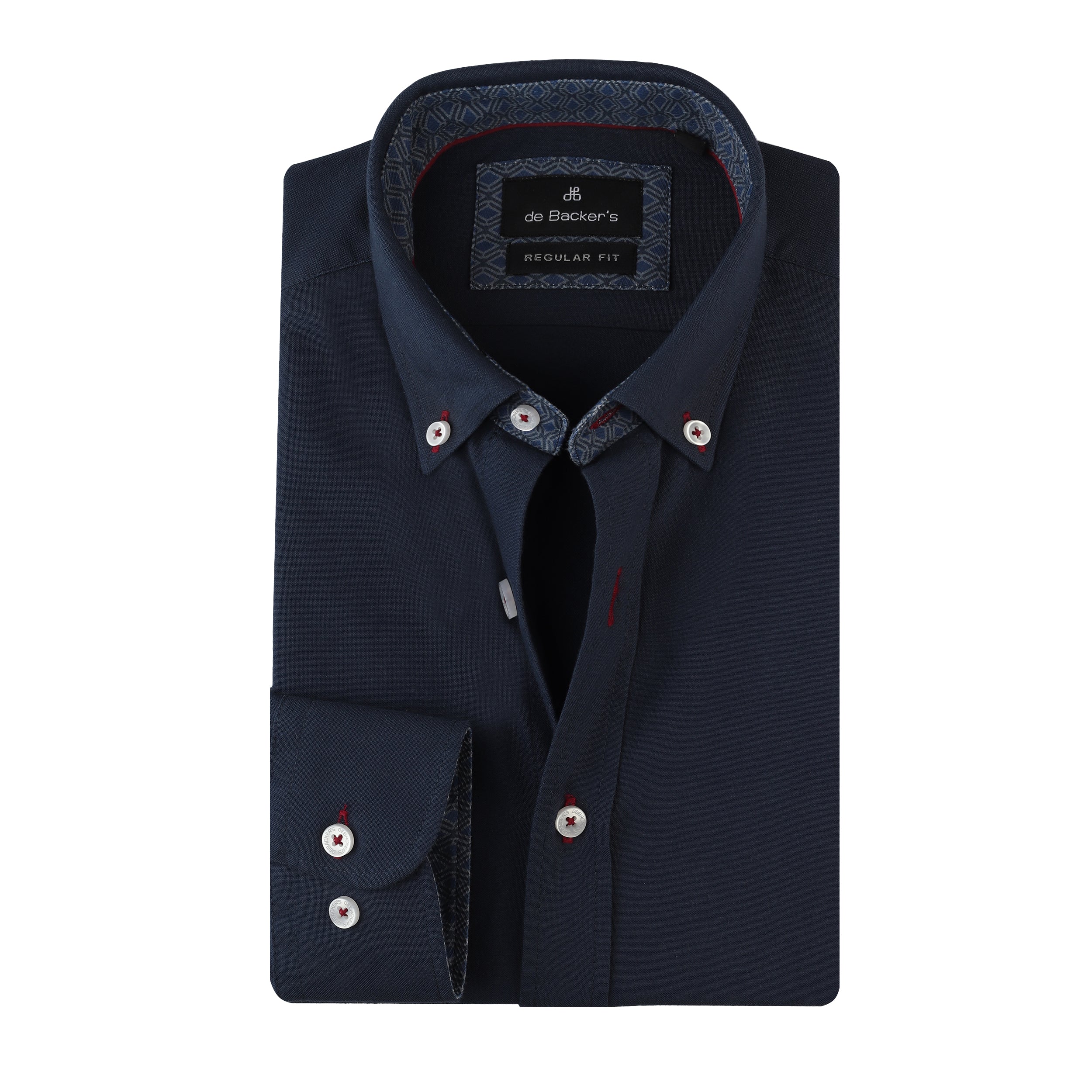 Oxford Navy Smart Casual Shirt