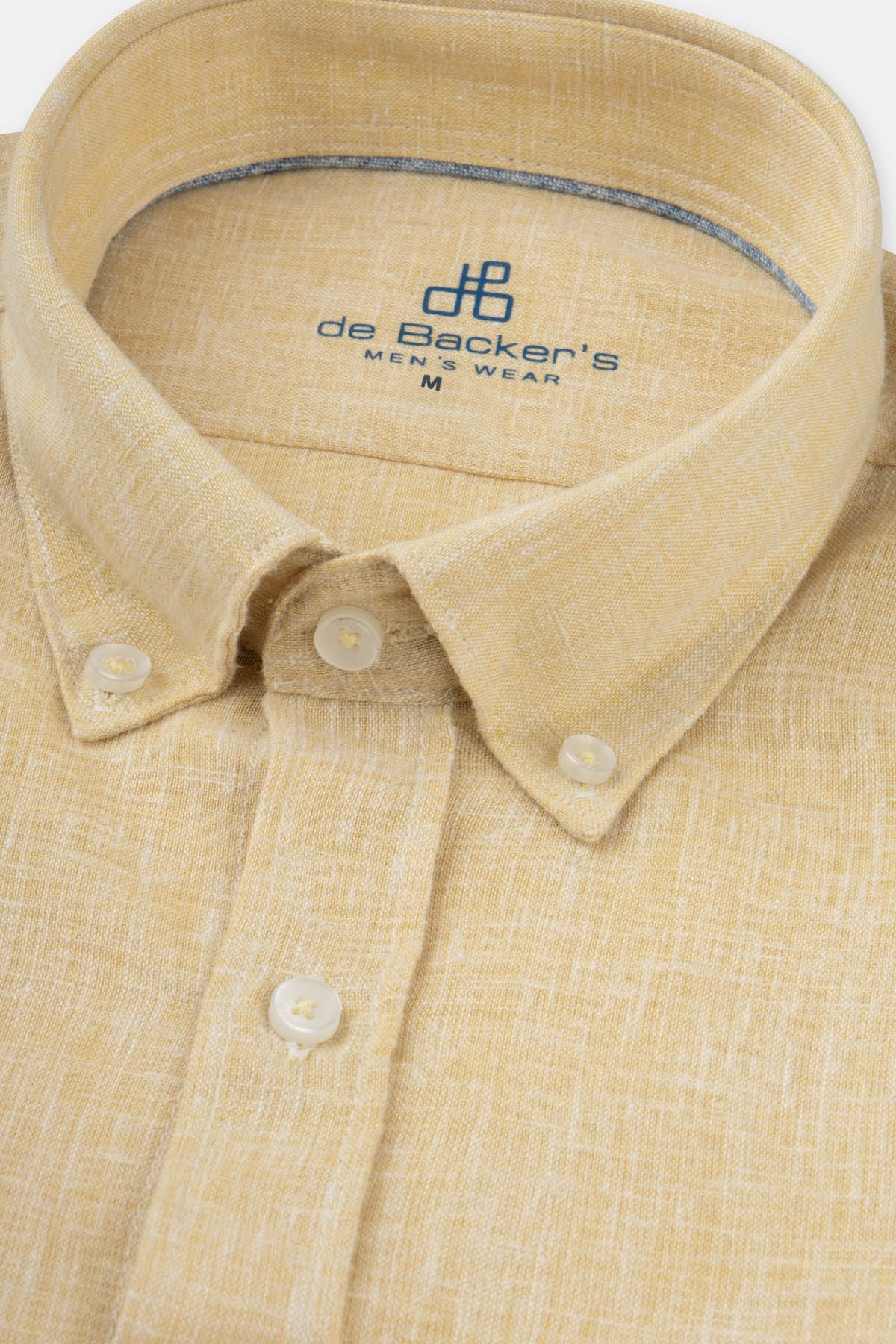 Old Lace Yellow Linen Casual Shirt