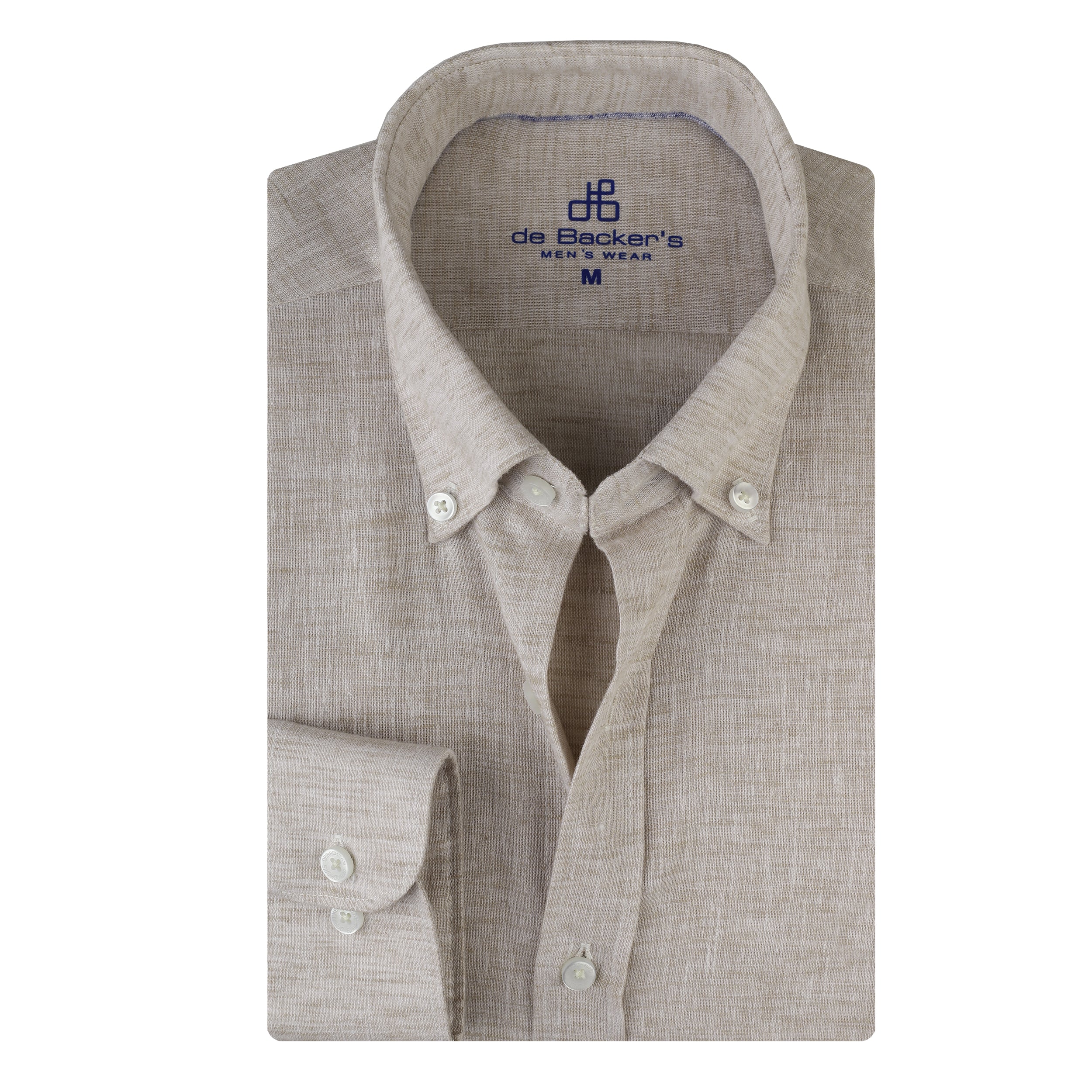 Light-Beige Casual Shirt