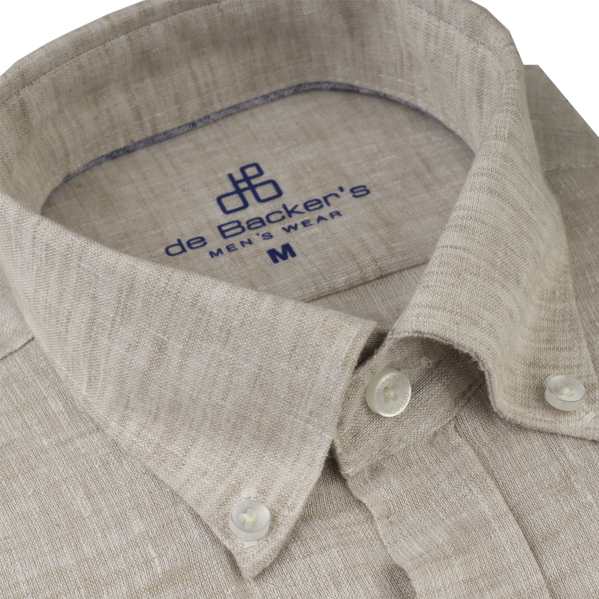 Light-Beige Casual Shirt