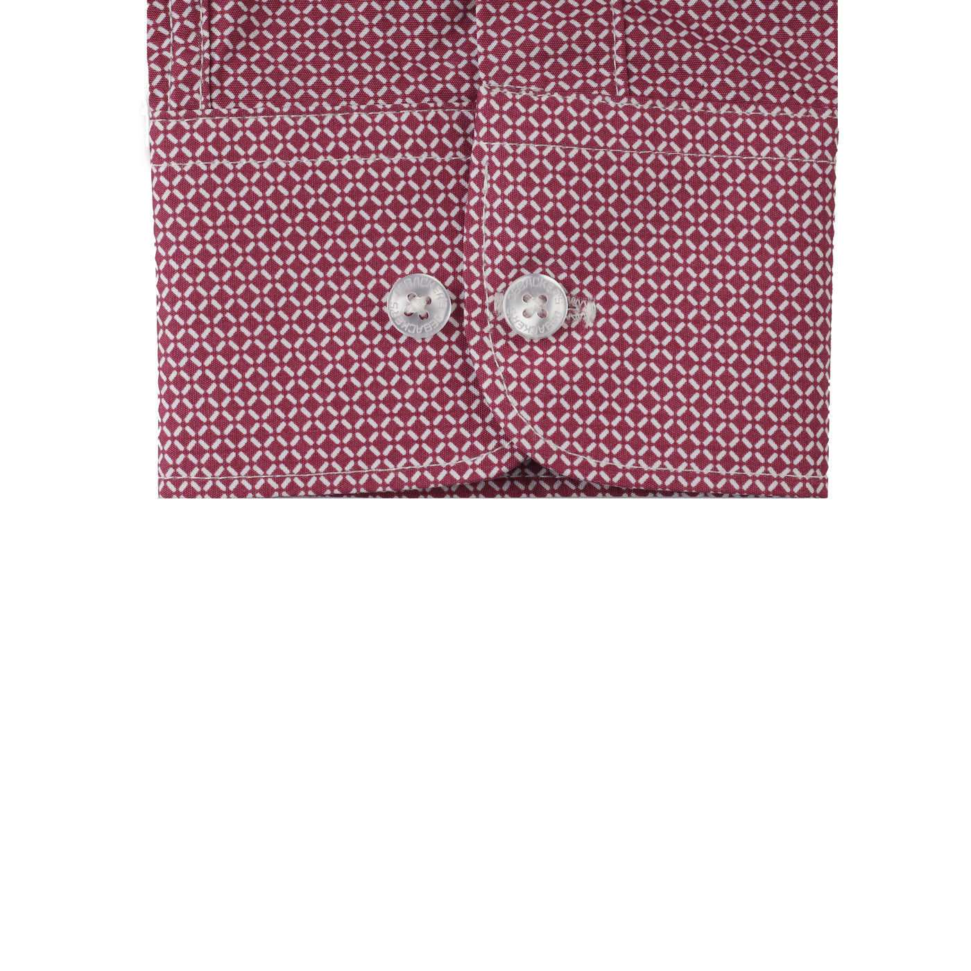 Dark-Red patterned Casual Shirt