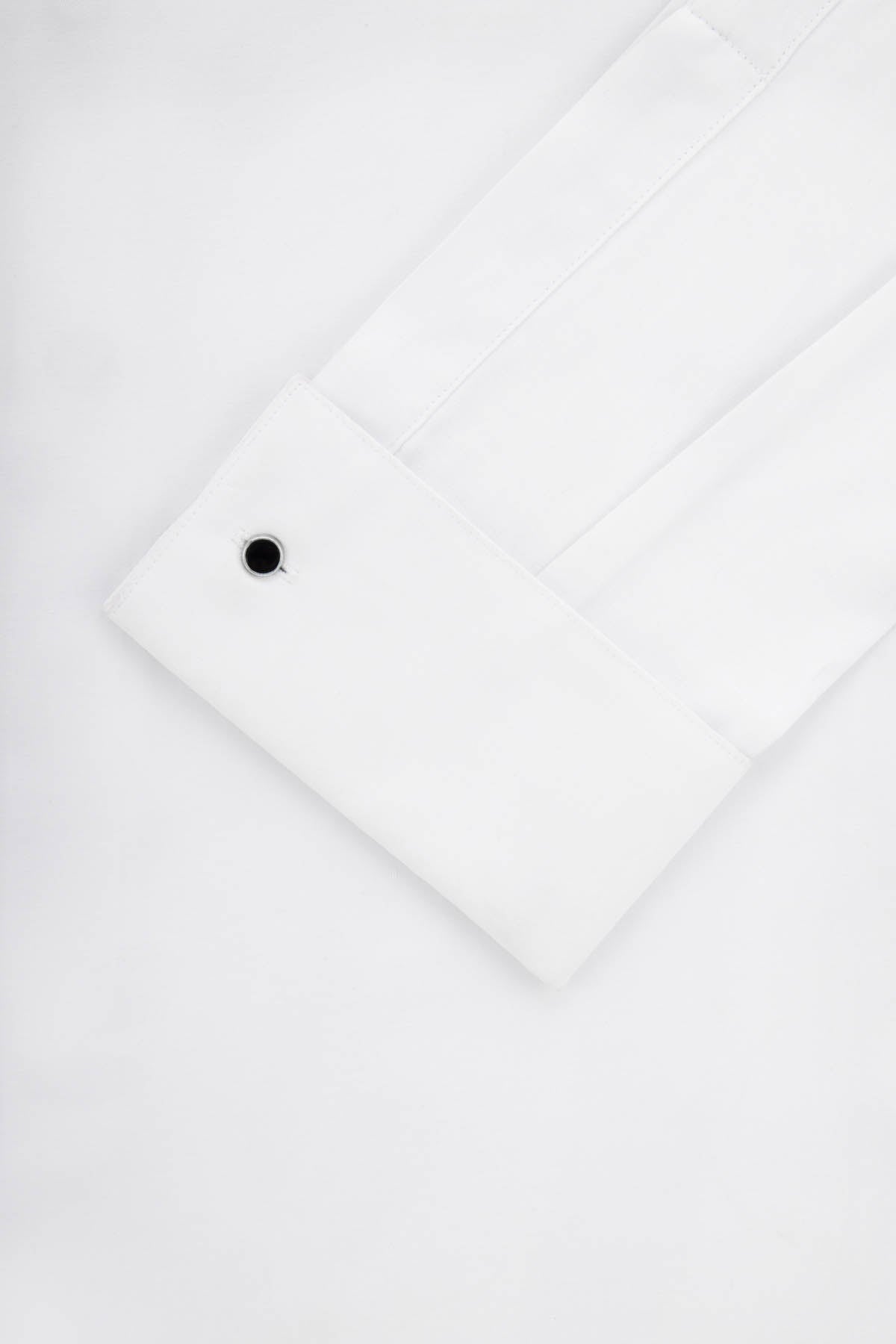 Patterned White Wingtip Shirt - 3