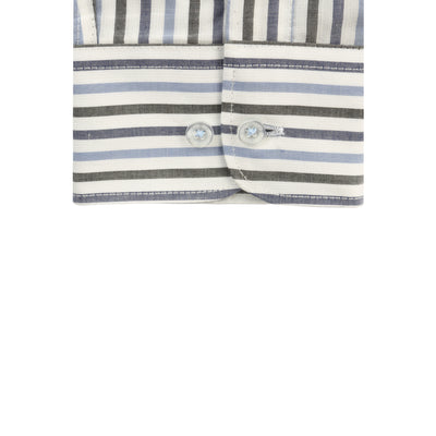 White Casual Stripped Shirt