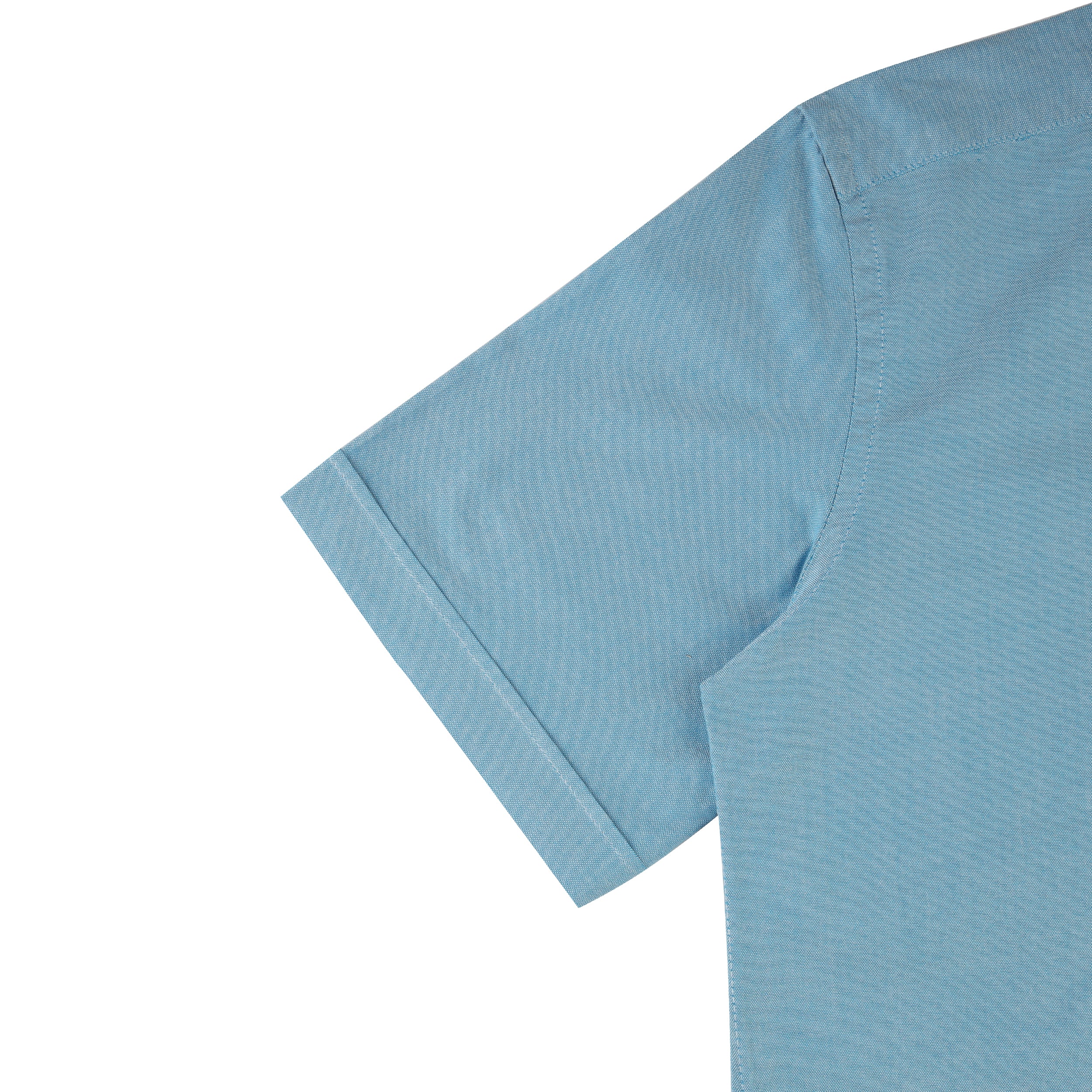 Light Blue Oxford Short Sleeves Shirt