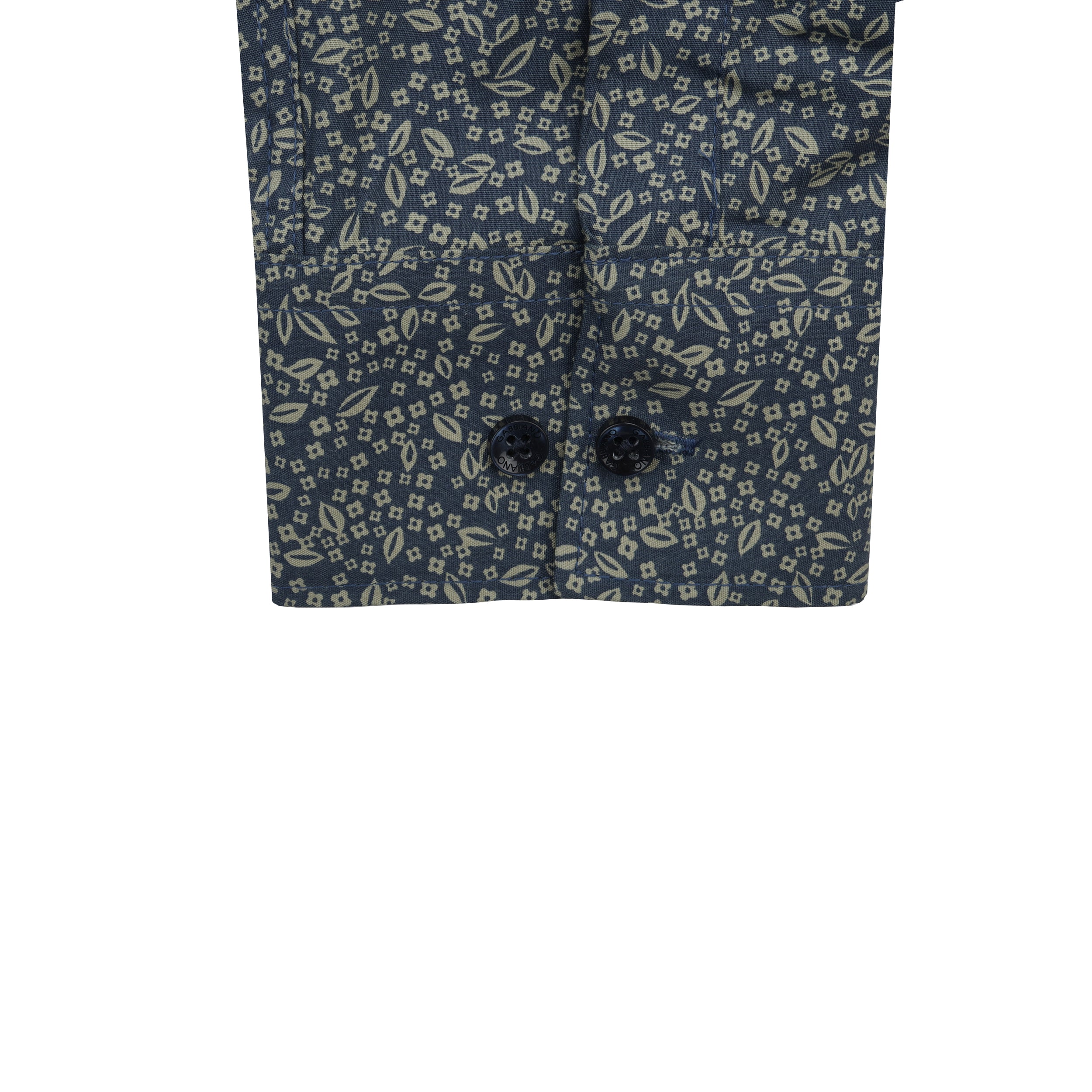 Navy Printed Casual Shirt