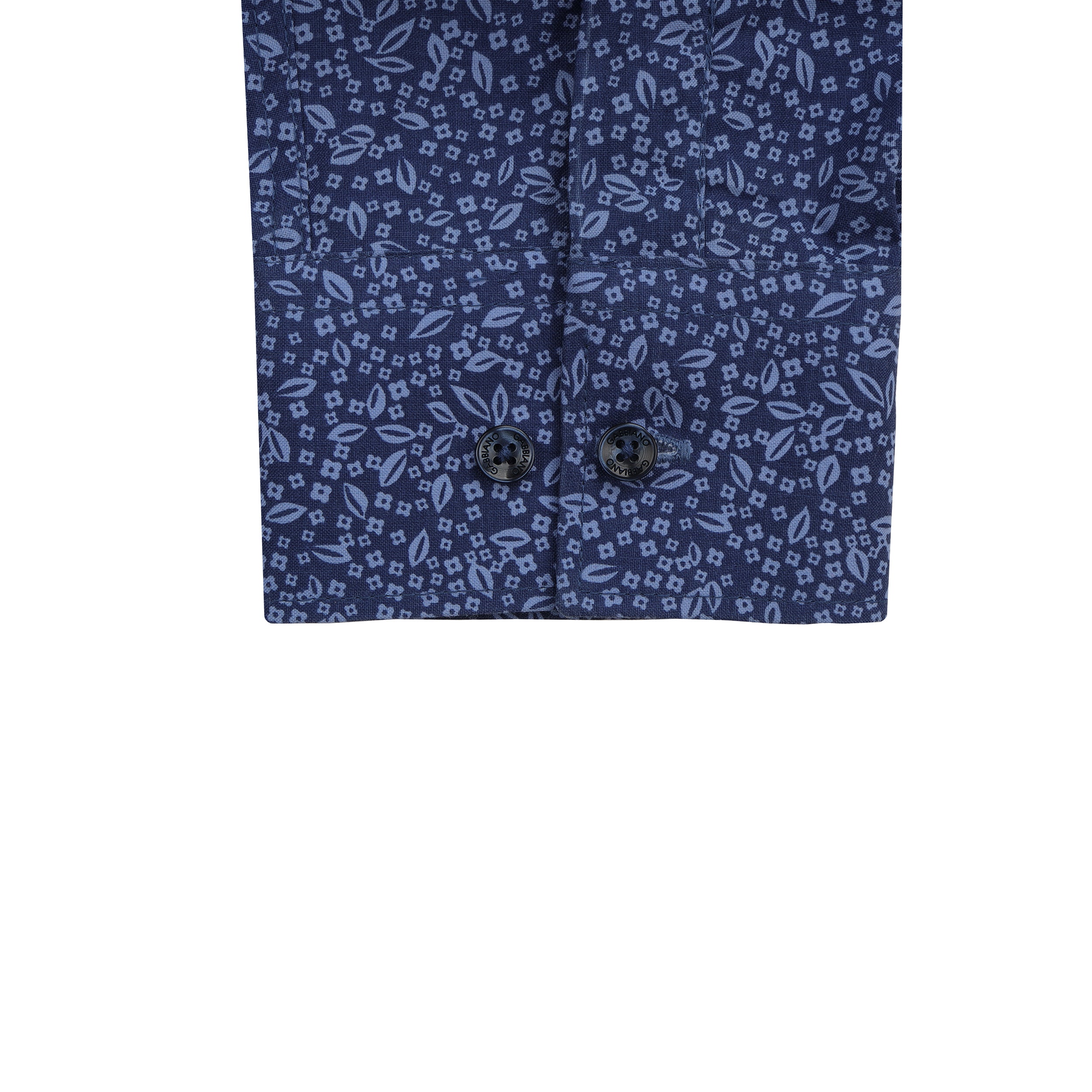 Blue Printed Casual Shirt