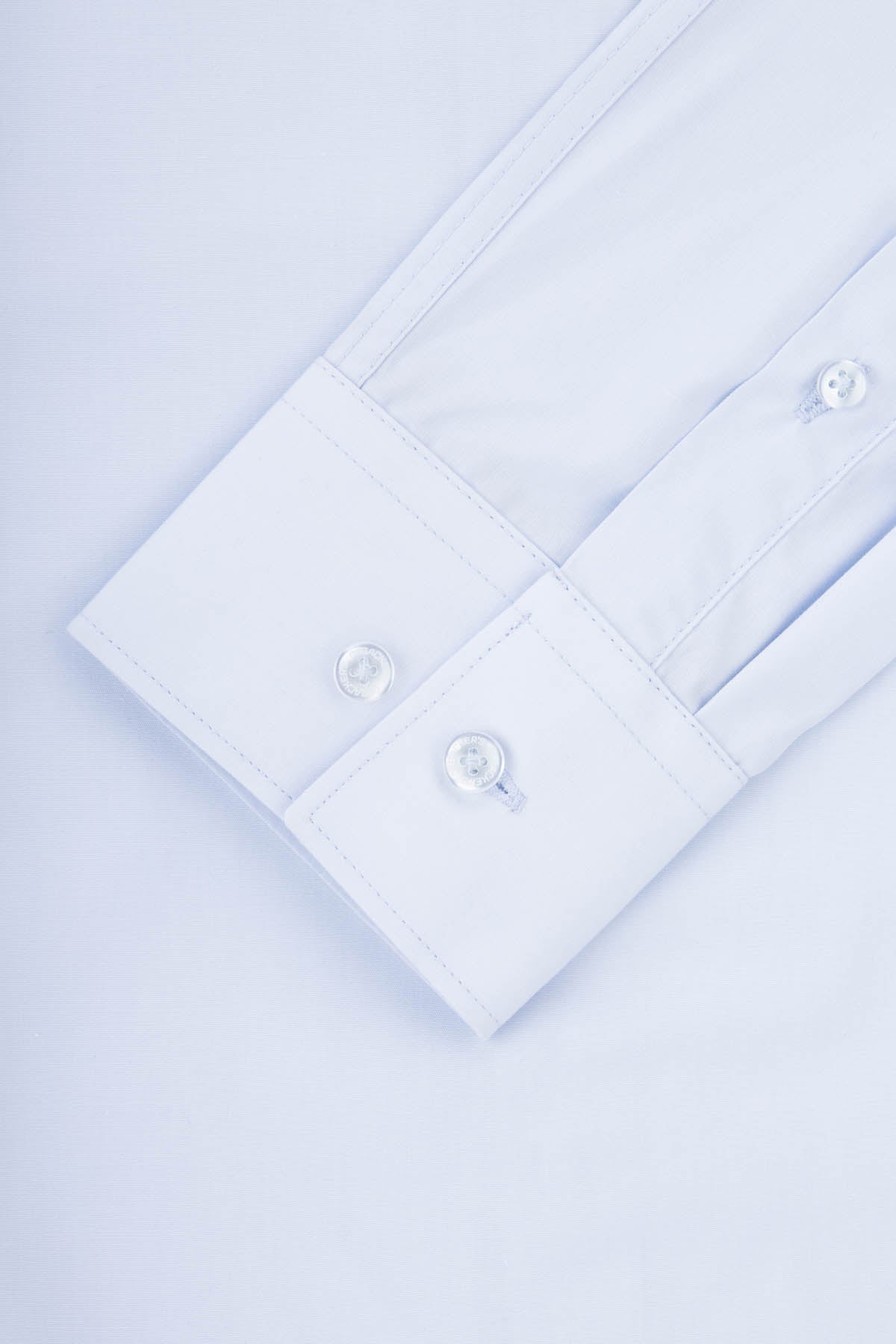 Solid Light-Blue Dacron Classic Shirt - 3