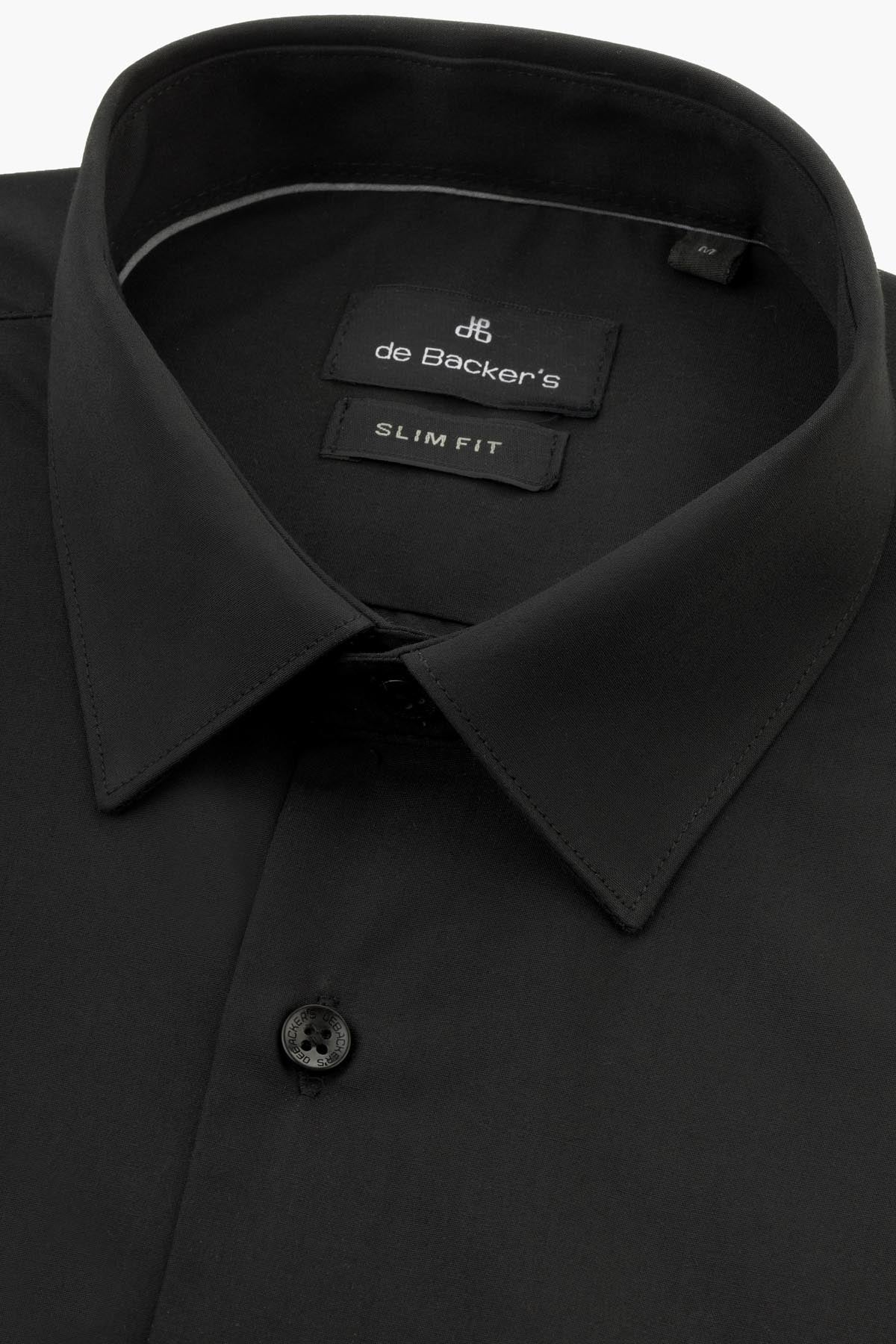 Dacron Solid Black Classic Shirt - 2