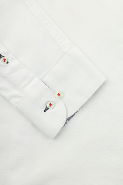 Oxford Off White Casual Shirt