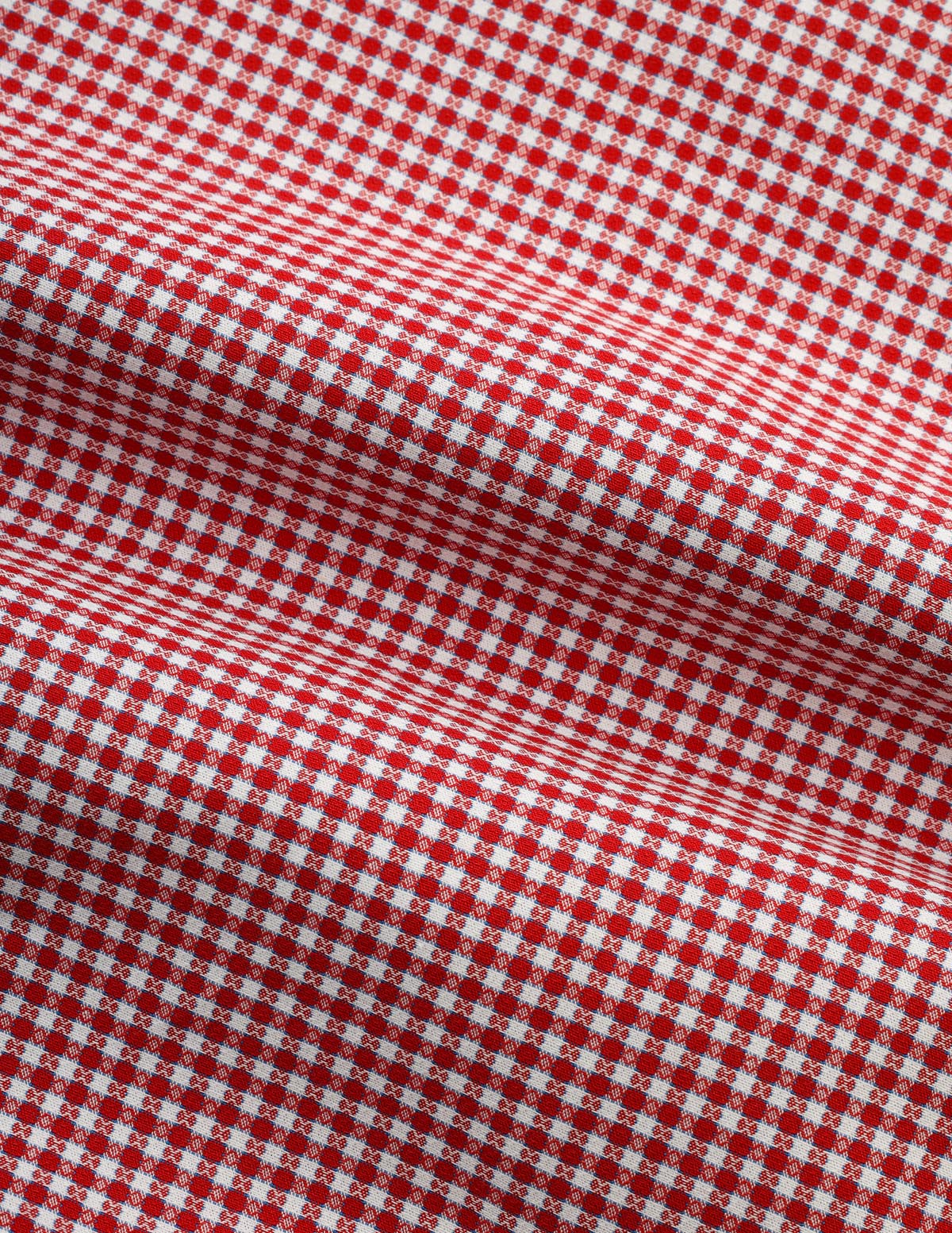 Checked  Red &  White Cotton Casual Shirt