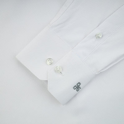 White Jacuard Classic Shirt