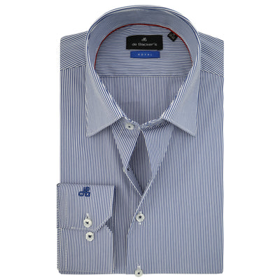 Stripped White & Blue Classic Shirt
