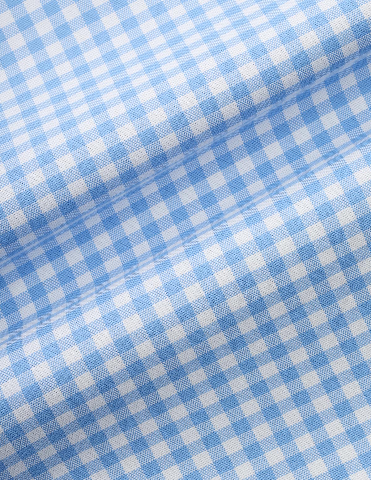 Checked Light Blue Cotton  Casual Shirt