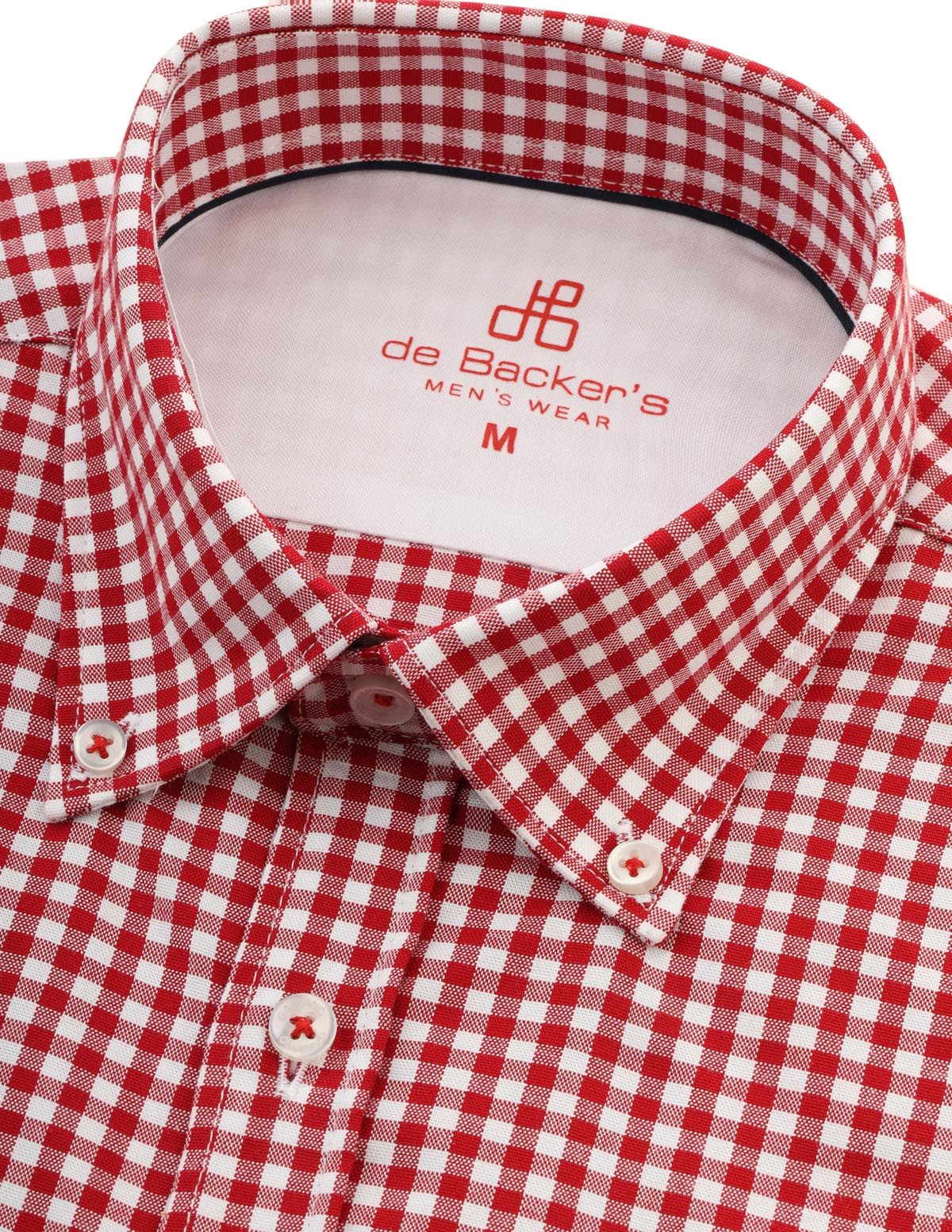 Checked  Red Cotton  Casual Shirt