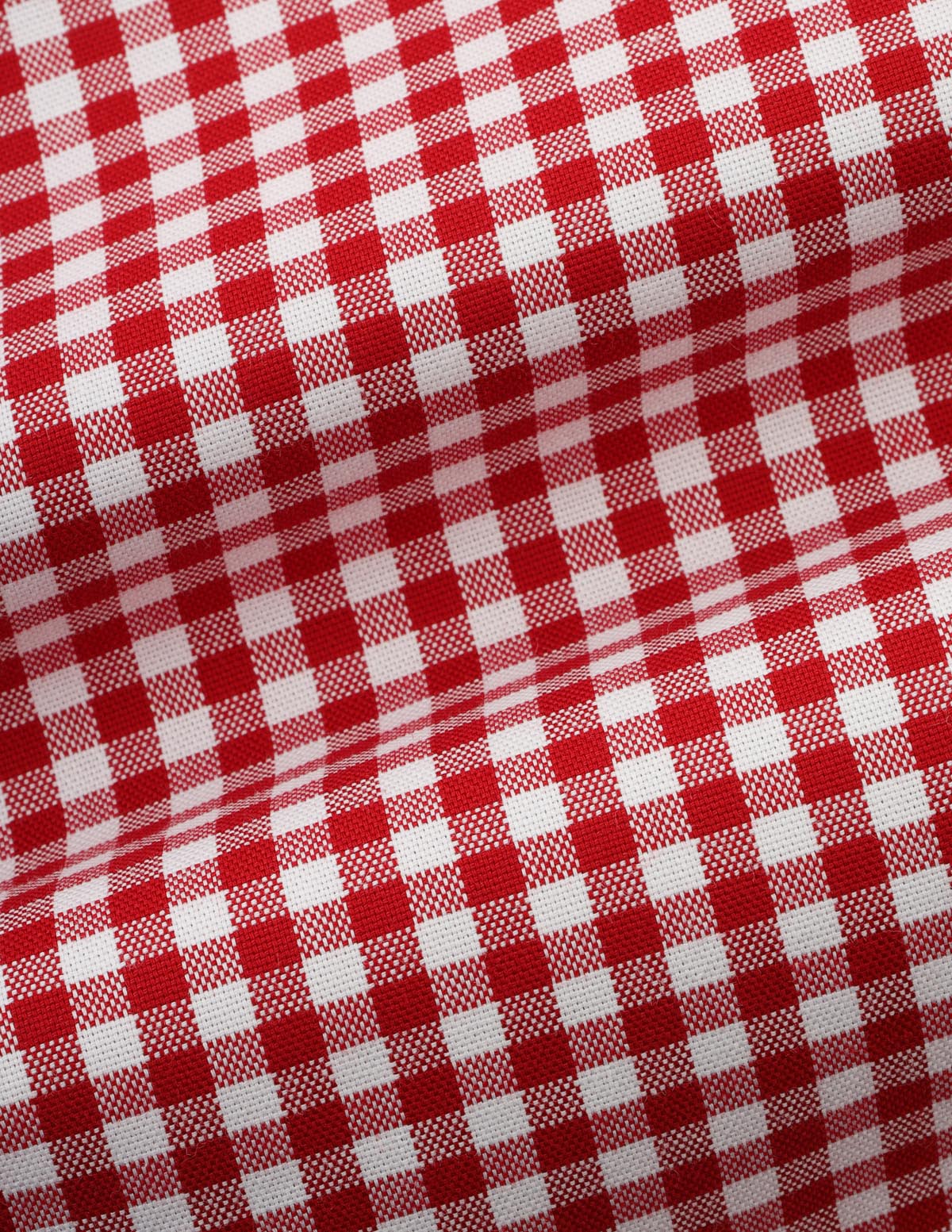 Checked  Red Cotton  Casual Shirt