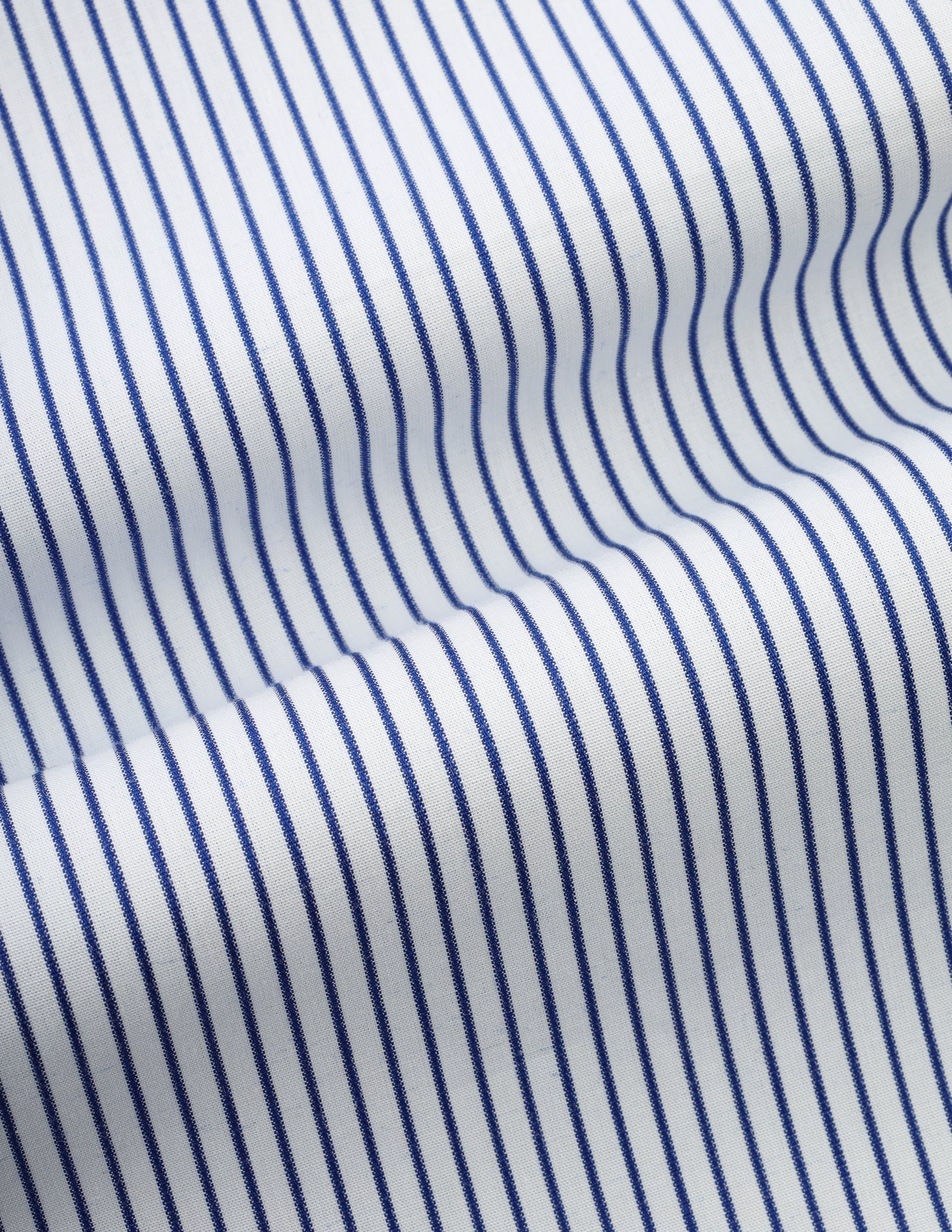 Striped White & Blue Cotton Casual Shirt