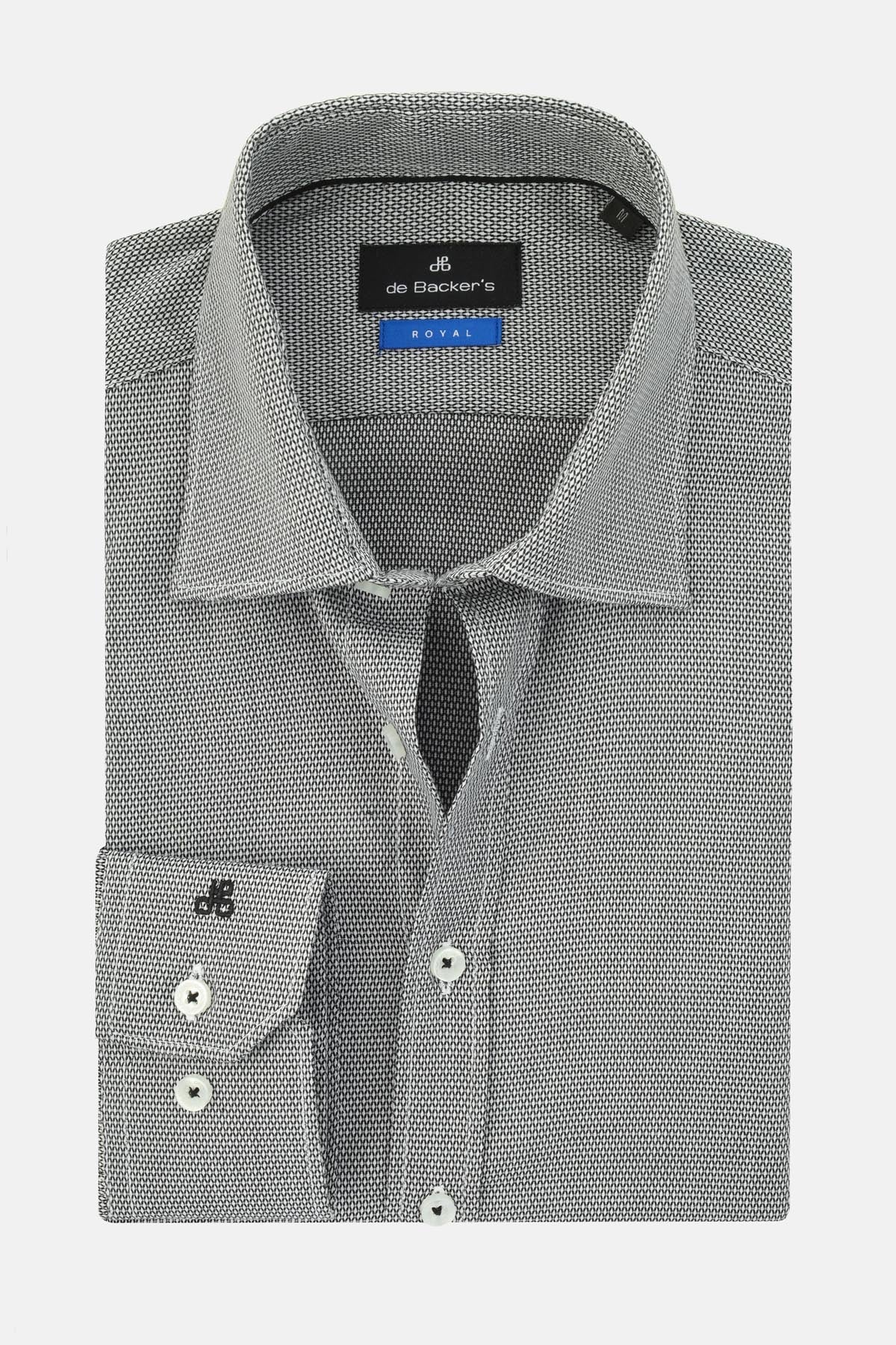 Patterned Spanish Gray Casual Shirt