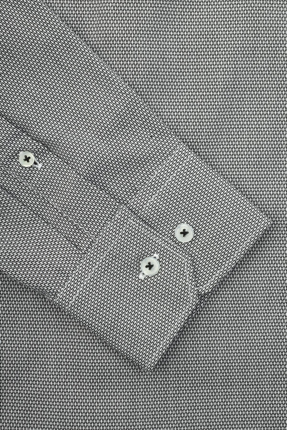 Patterned Spanish Gray Casual Shirt