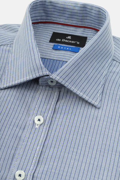Striped Blue & White Simi Classic Shirt