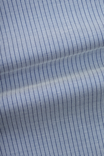Striped Blue & White Smart Casual Shirt