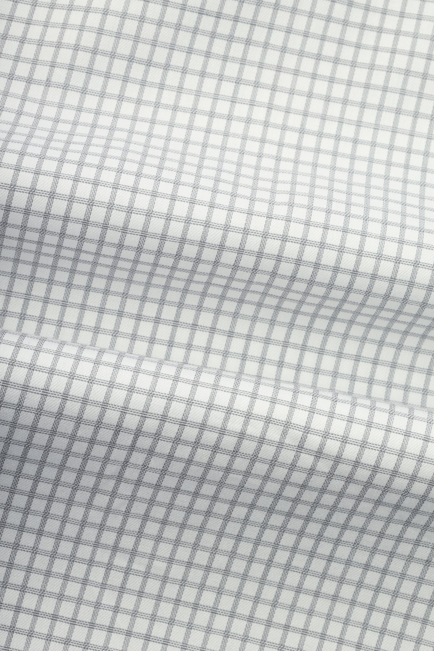 Checked White & Gray Smart Casual Shirt