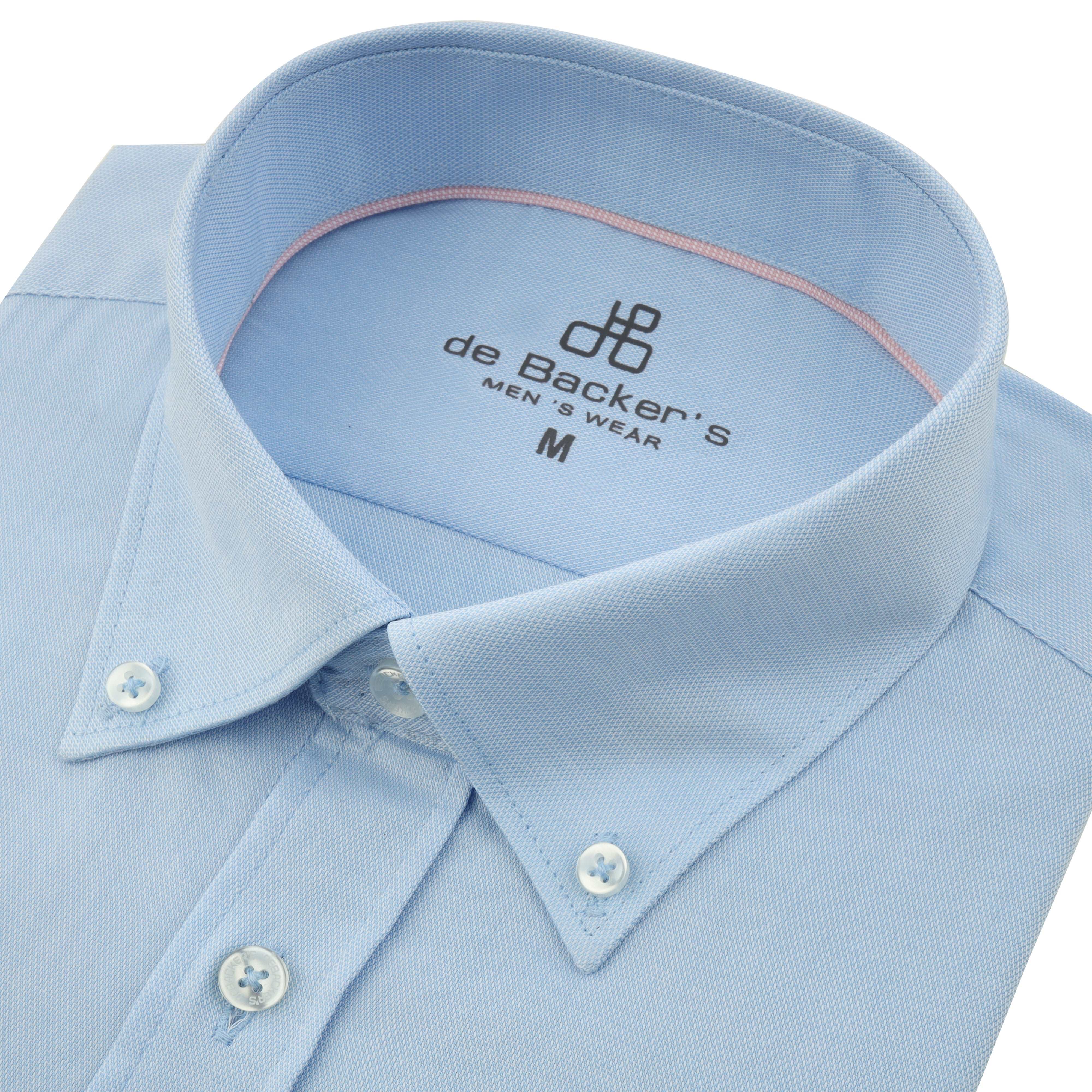 Light Blue Pique Casual SHIRT