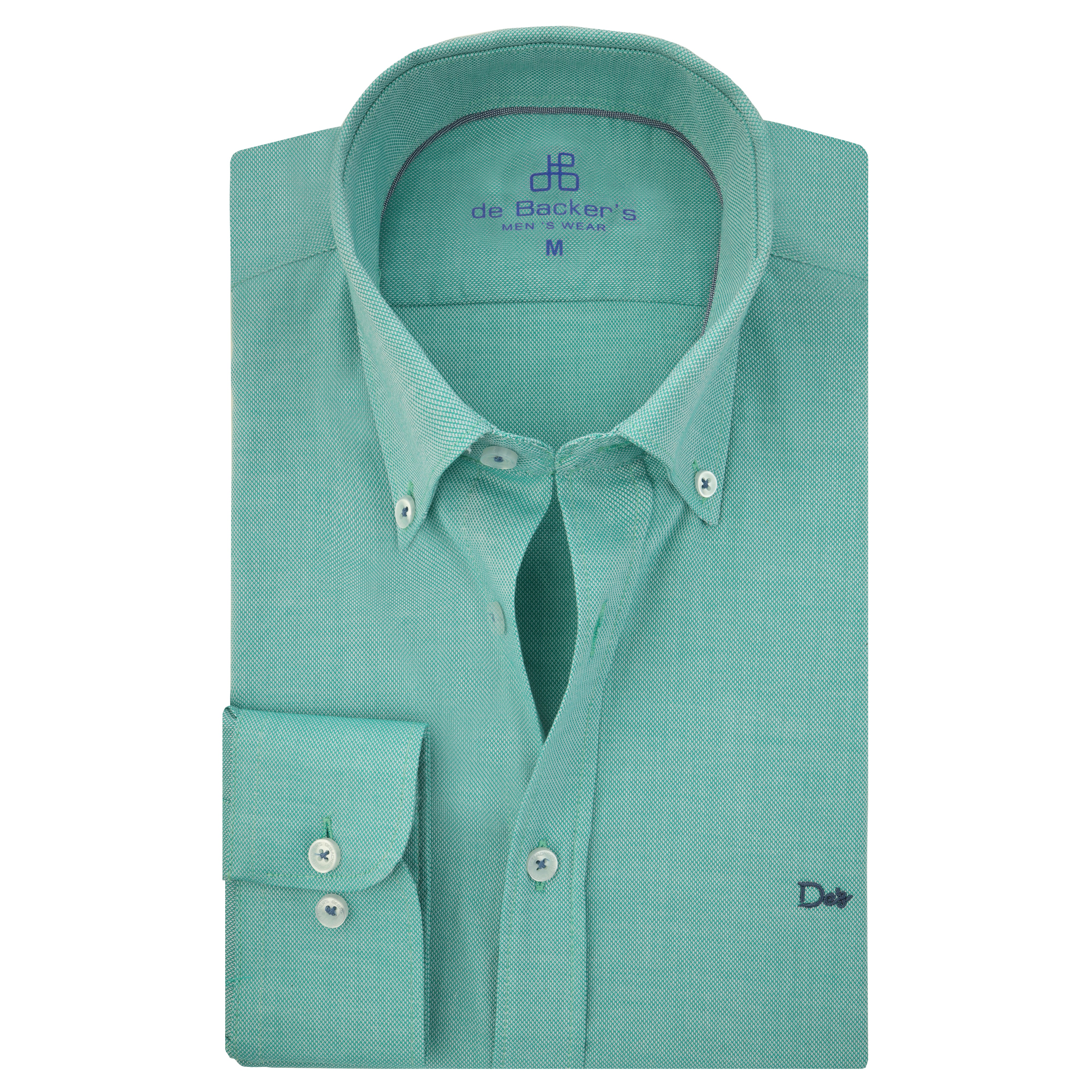 Light Sea Green Pique Casual Shirt