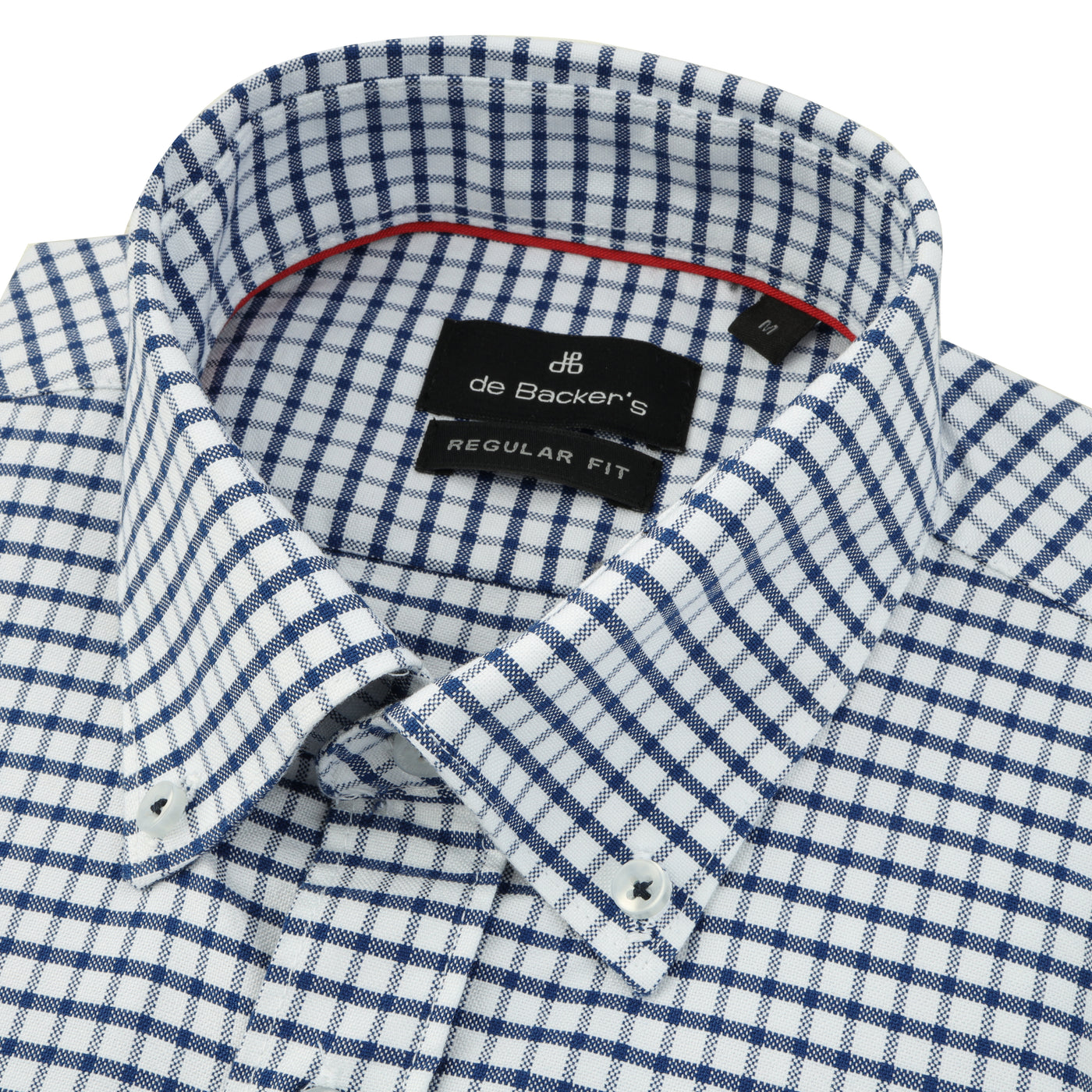 White & Blue Checked Oxford Casual Shirt