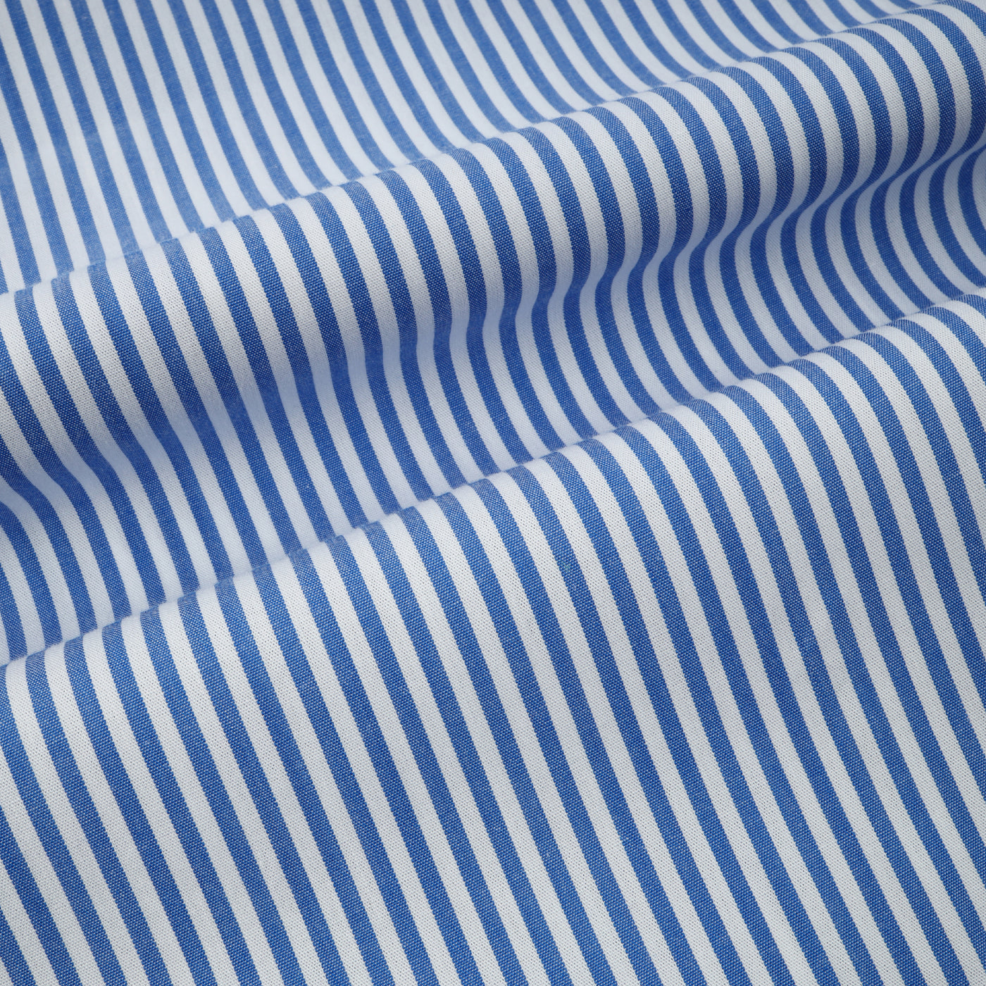 Striped White & Blue Casual Shirt
