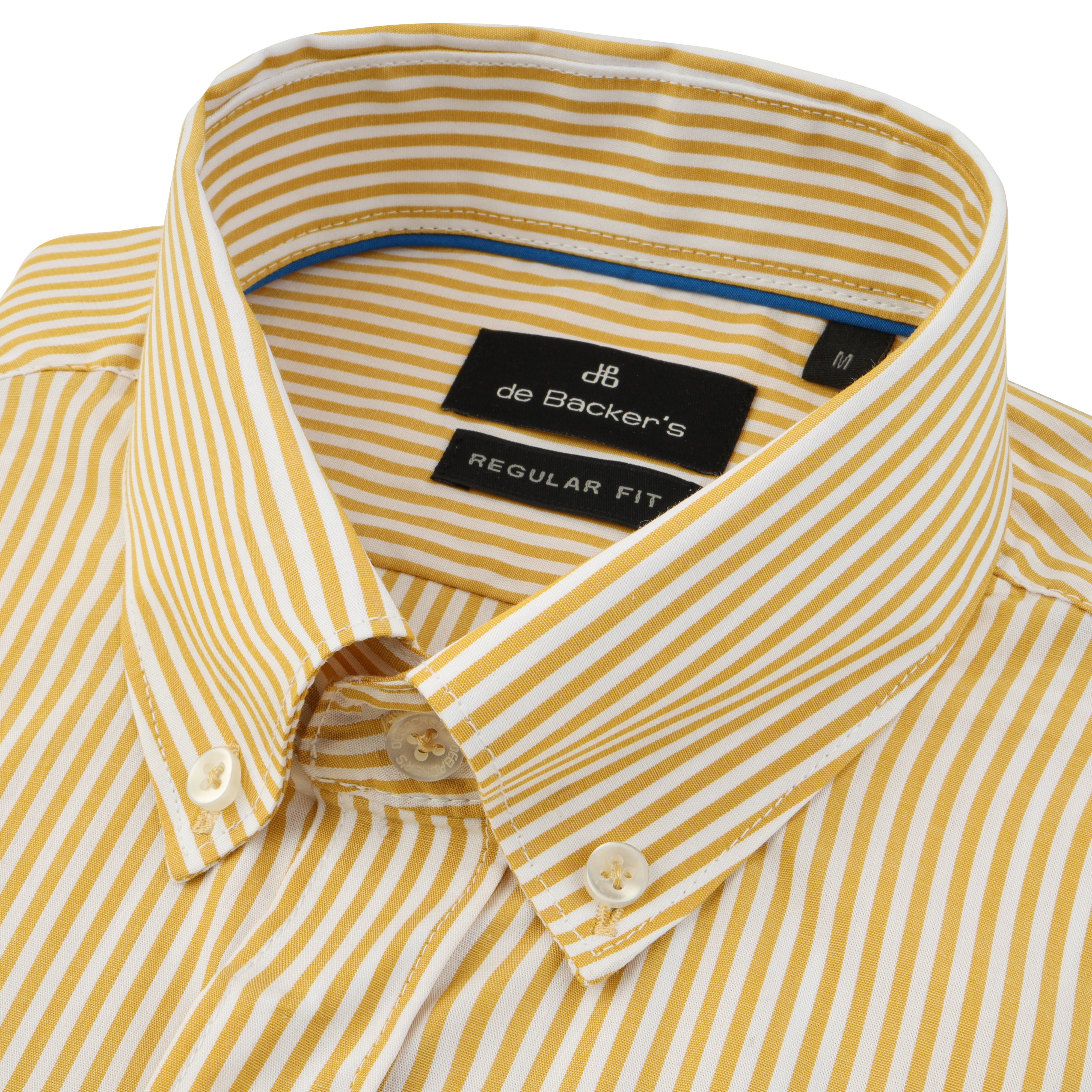 Striped Yellow & White Casual Shirt