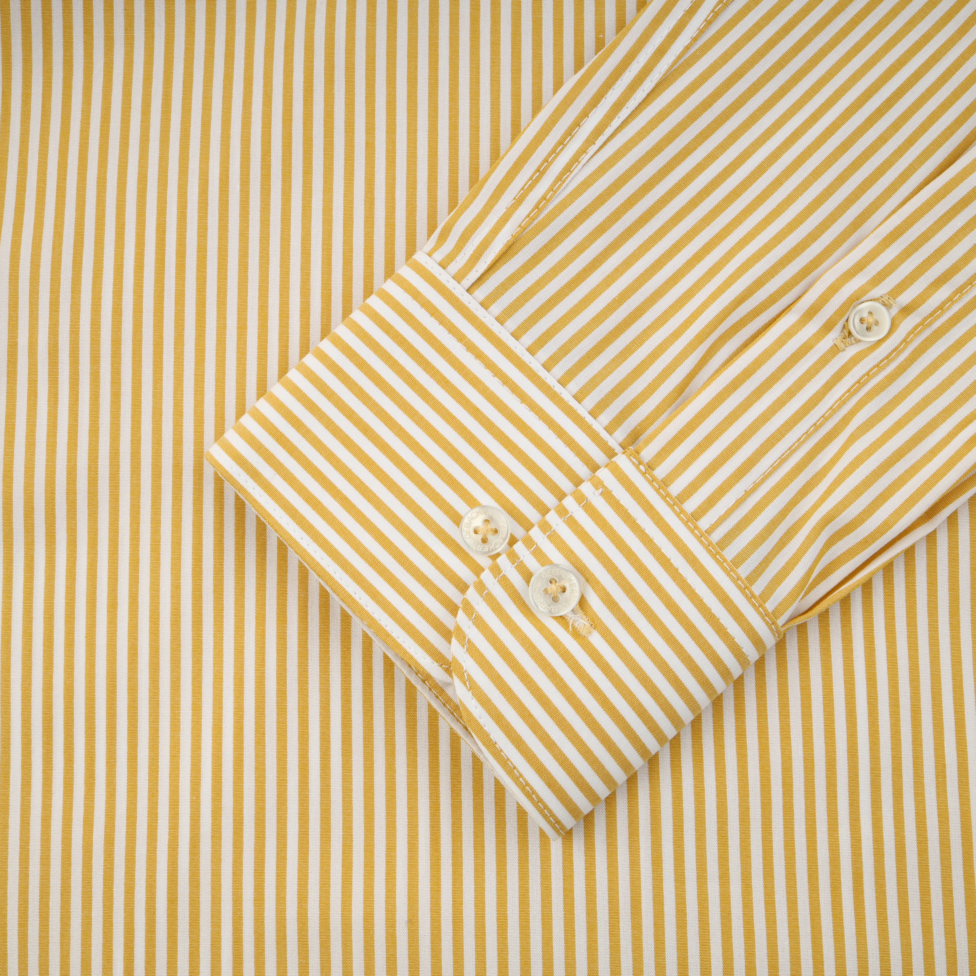 Striped Yellow & White Casual Shirt